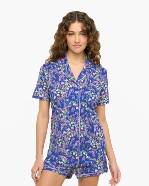 Short Sleeve Top & Boxer Pajama Set