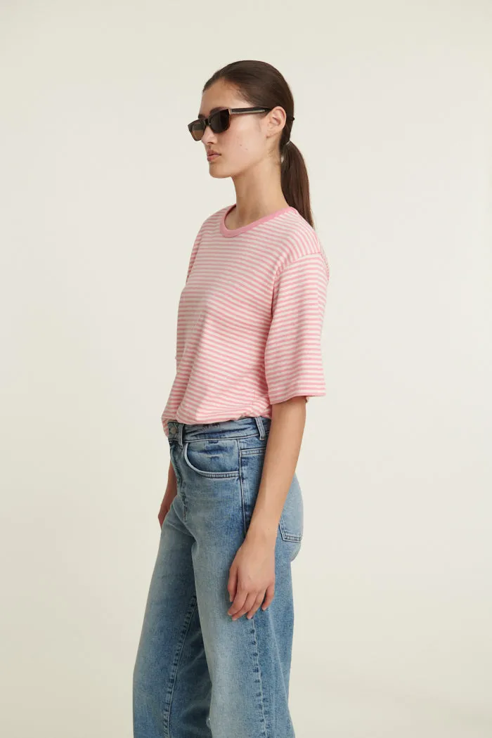 Silma SS Tee - Conch shell / birch