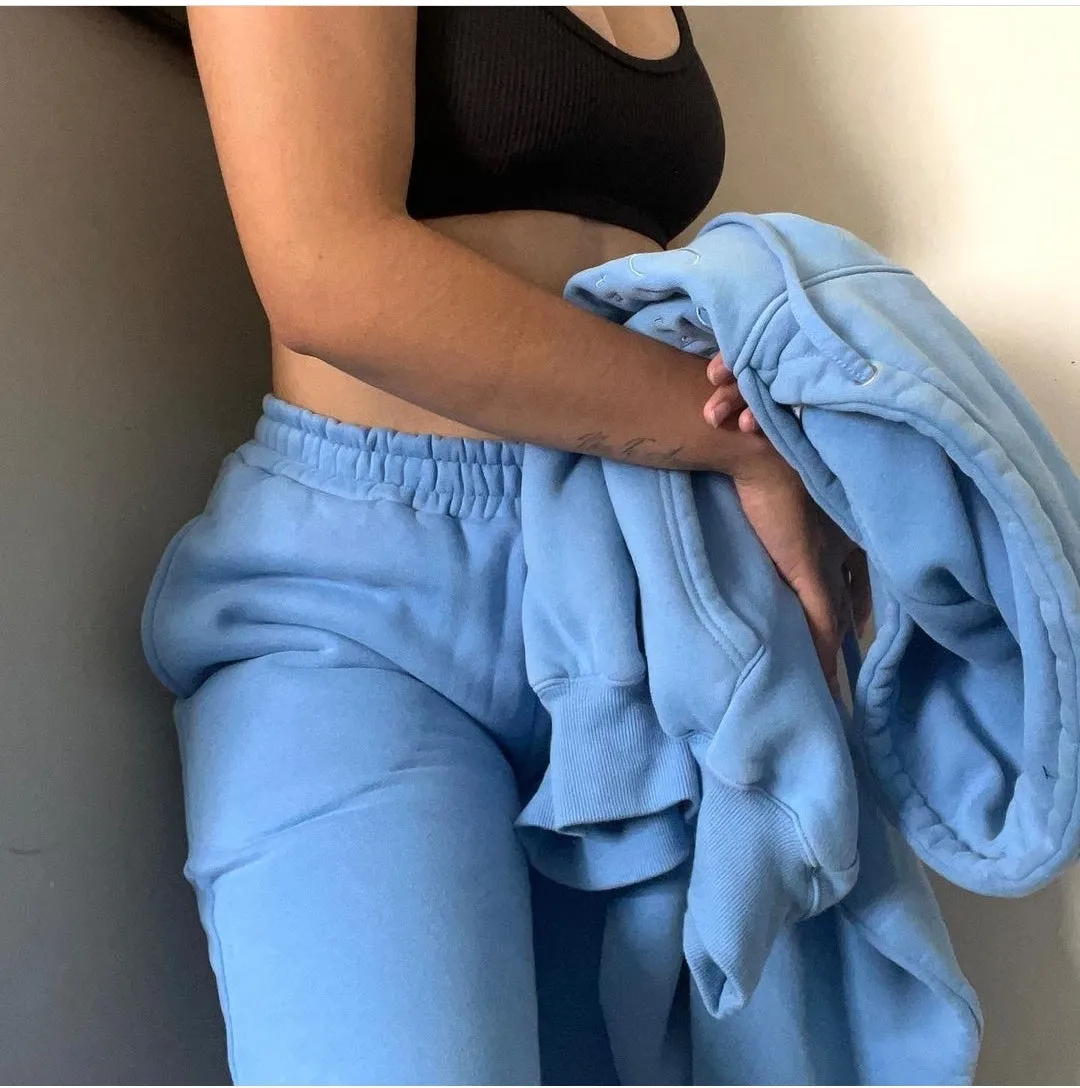 Sky Blue Crop Set