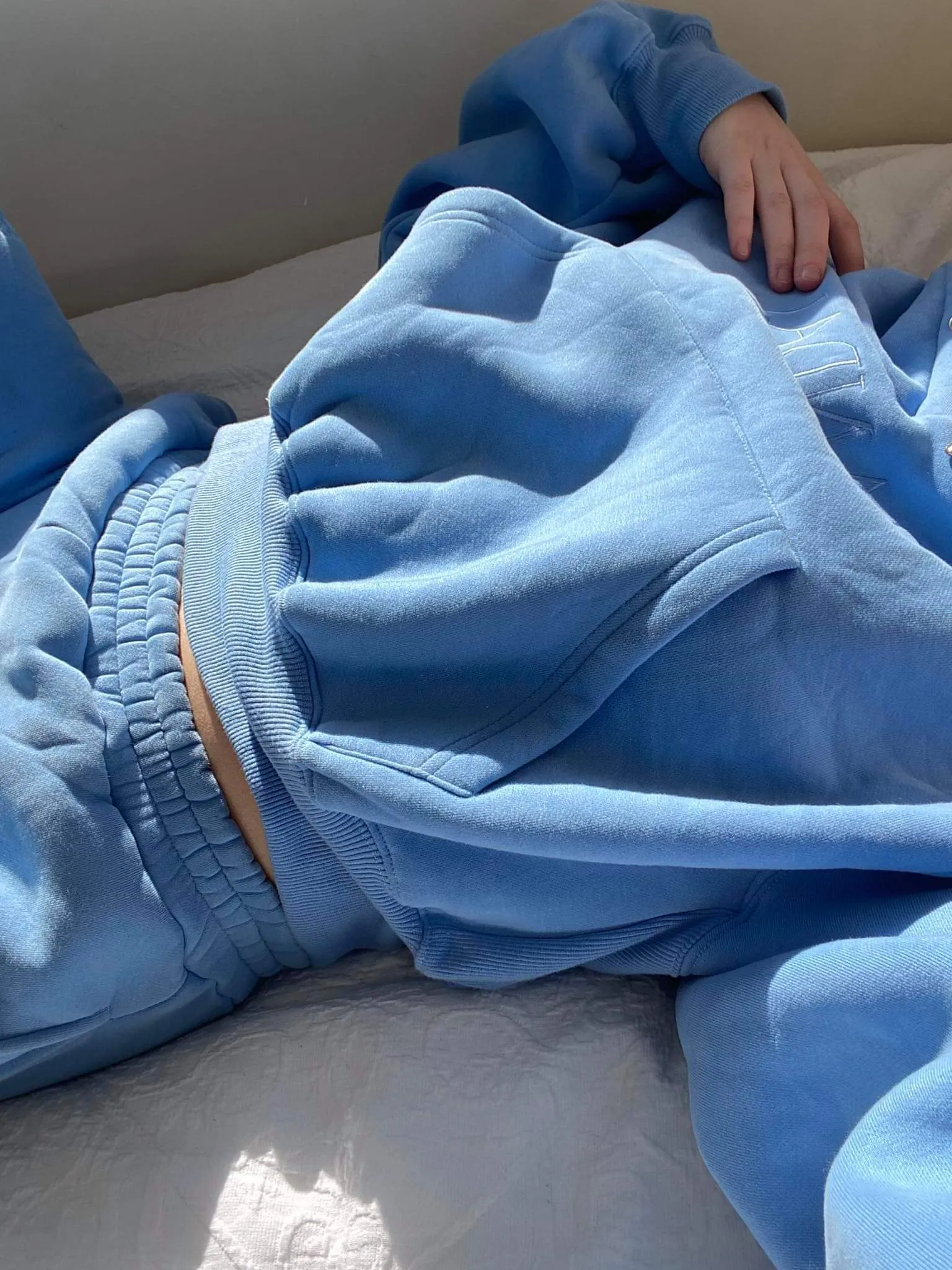 Sky Blue Crop Set