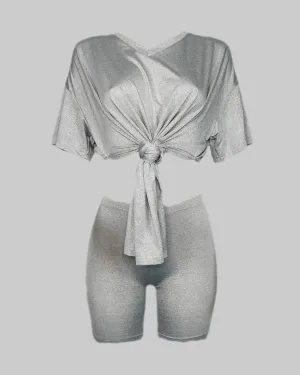 Socialite Short Set - Grey