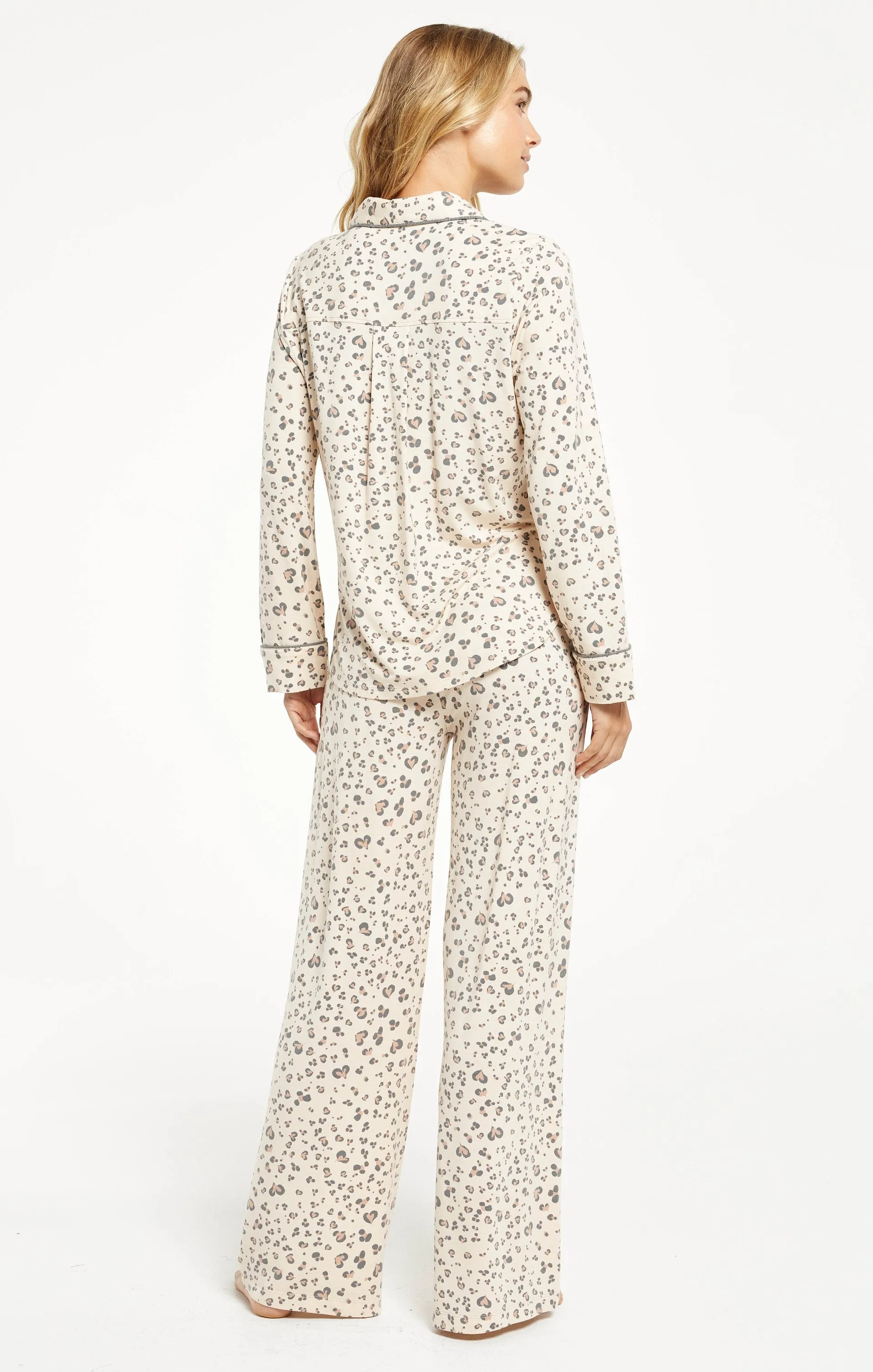 Softest leopard modal PJ set in tan