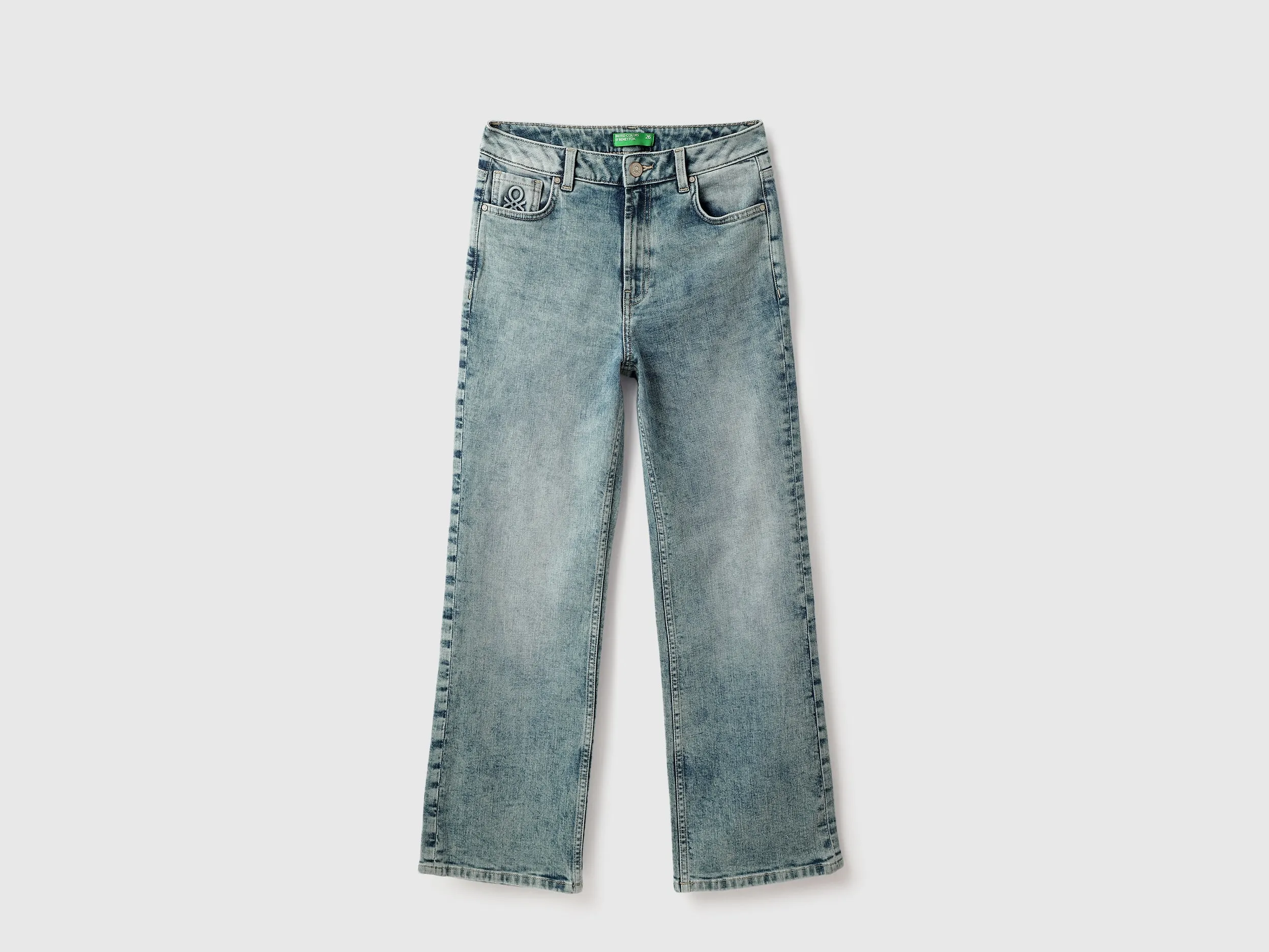 Solid Bootleg Jeans