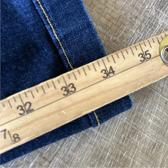 Spanx Women Flare Jeans 1X Tall Denim Pull On 20327T Dark Wash pull on Excellent