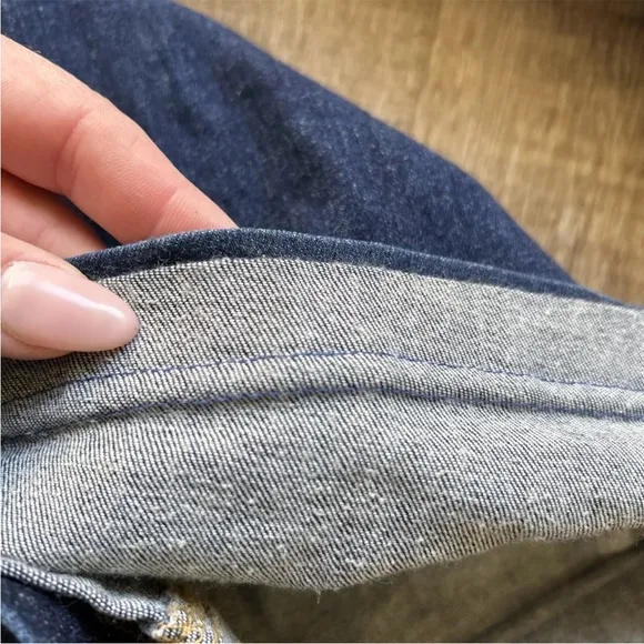 Spanx Women Flare Jeans 1X Tall Denim Pull On 20327T Dark Wash pull on Excellent
