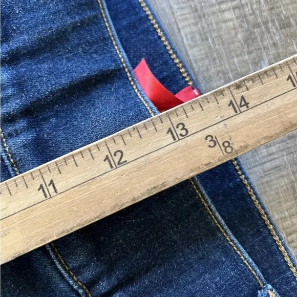 Spanx Women Flare Jeans 1X Tall Denim Pull On 20327T Dark Wash pull on Excellent