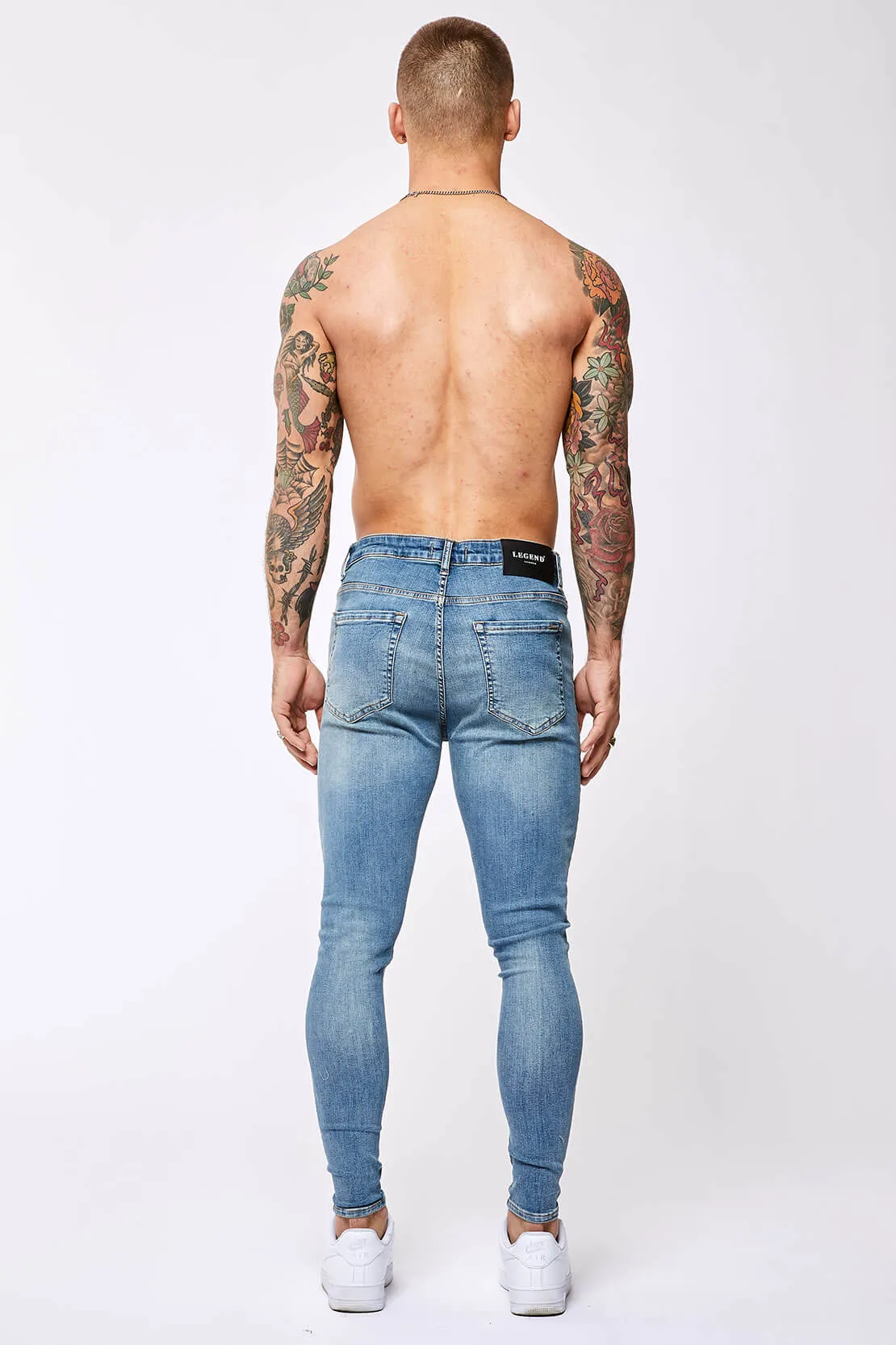 SPRAY-ON JEANS - STRONG WASH DARK BLUE