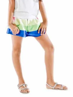 SS16 Fun & Fun Girls Multi-Coloured Stripe Shorts