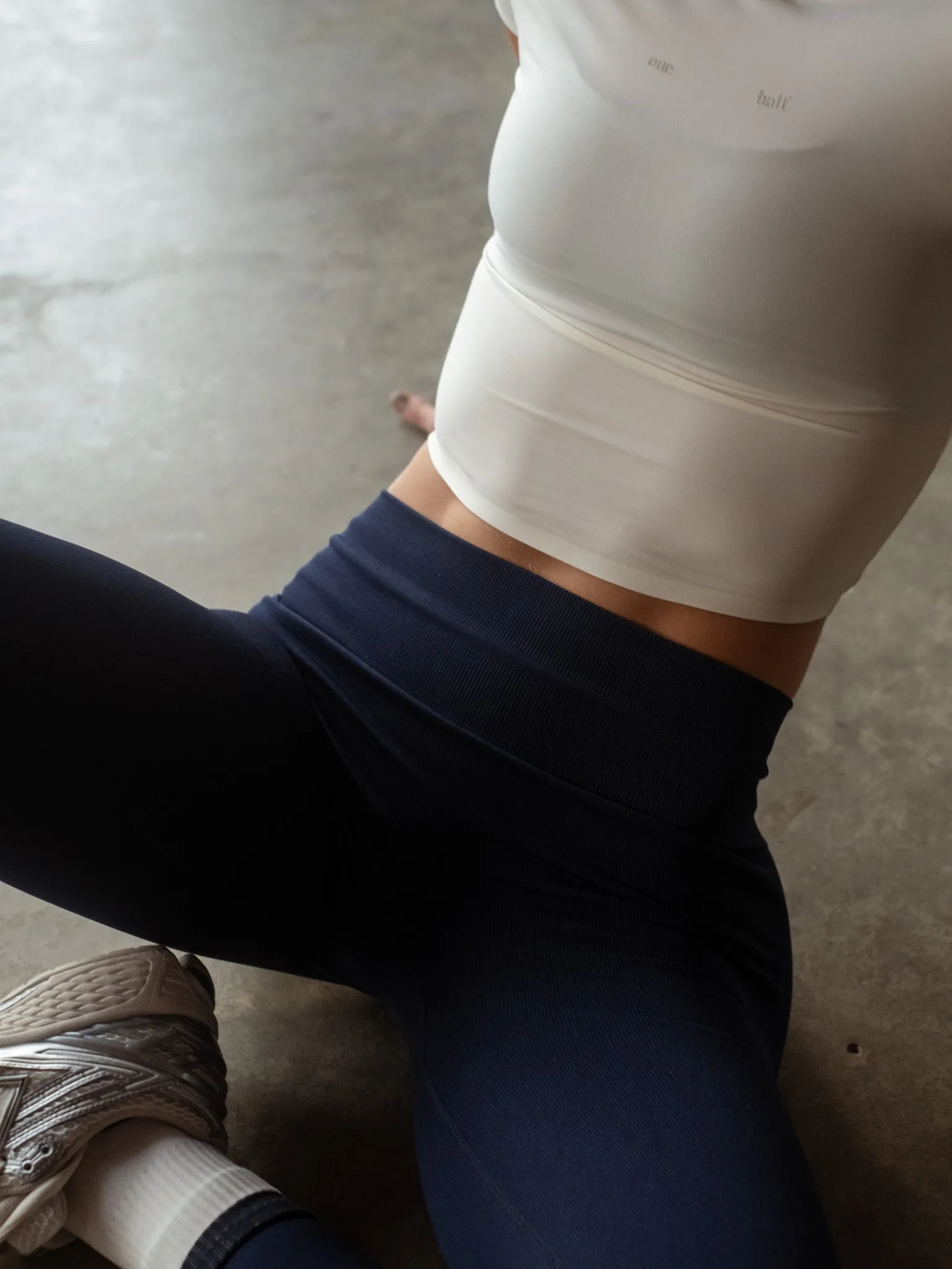 STRIPE SEAMLESS LEGGINGS - CORE BLUE