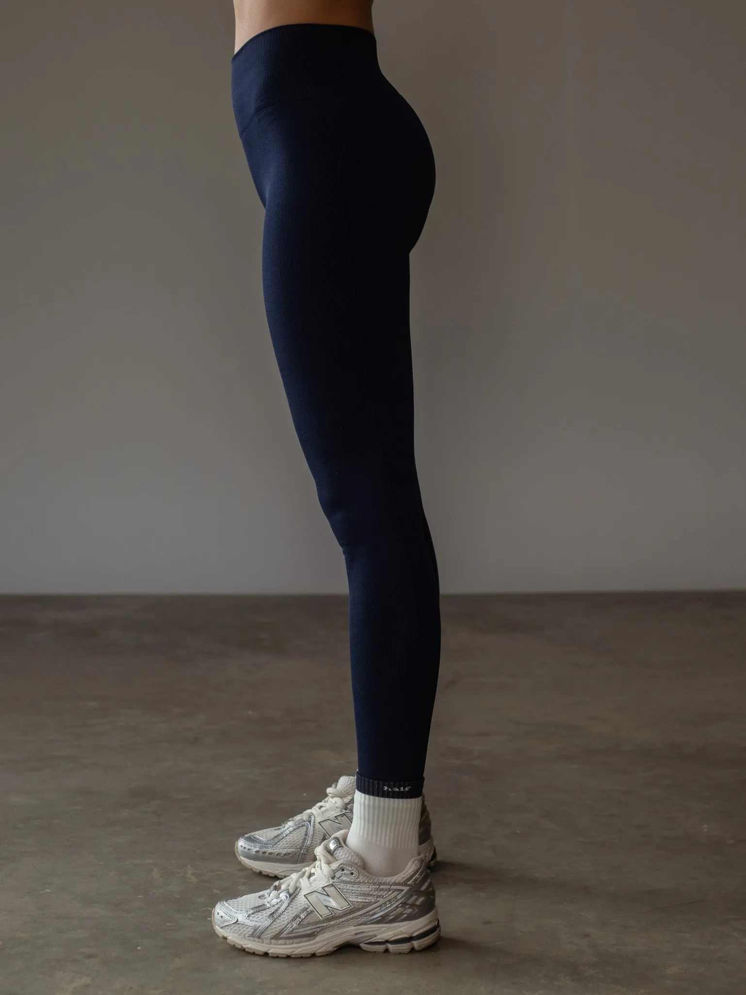 STRIPE SEAMLESS LEGGINGS - CORE BLUE