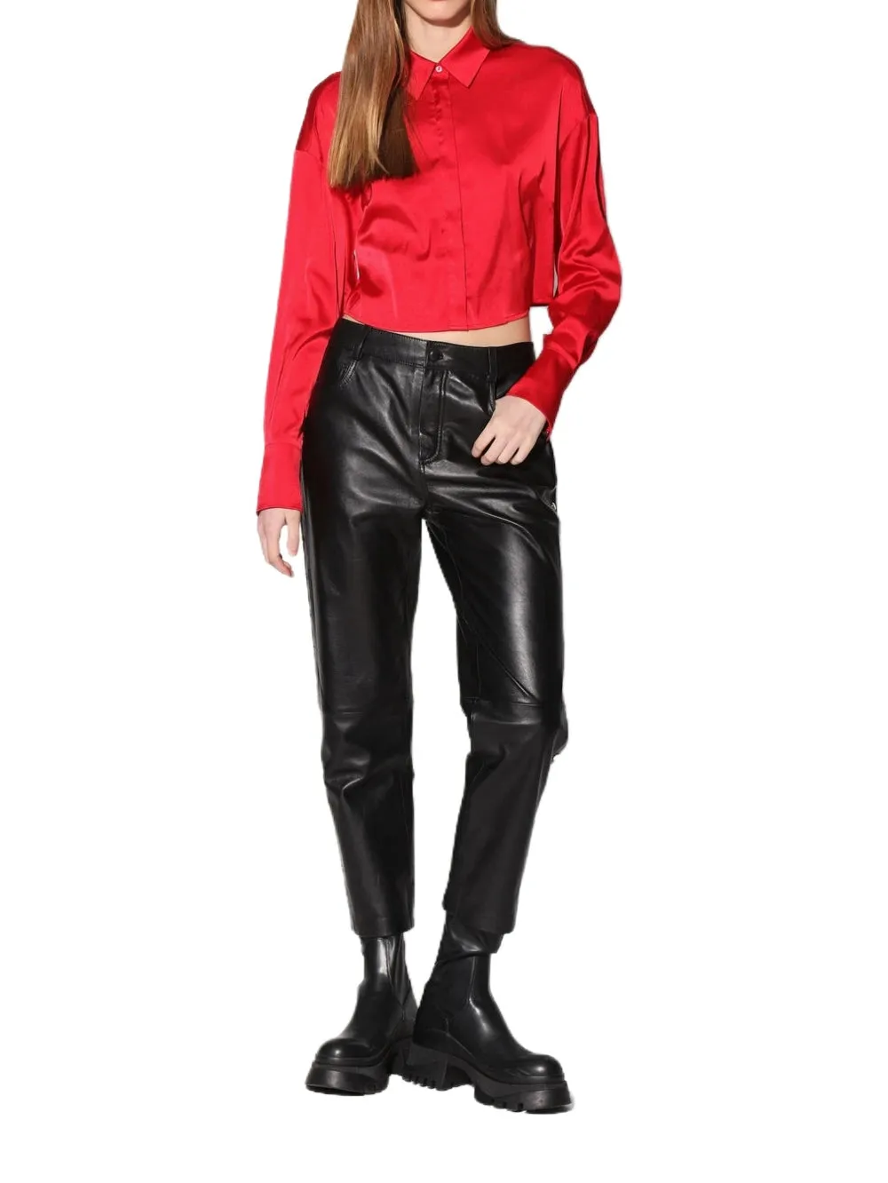 Studded Heritage Leather Pant