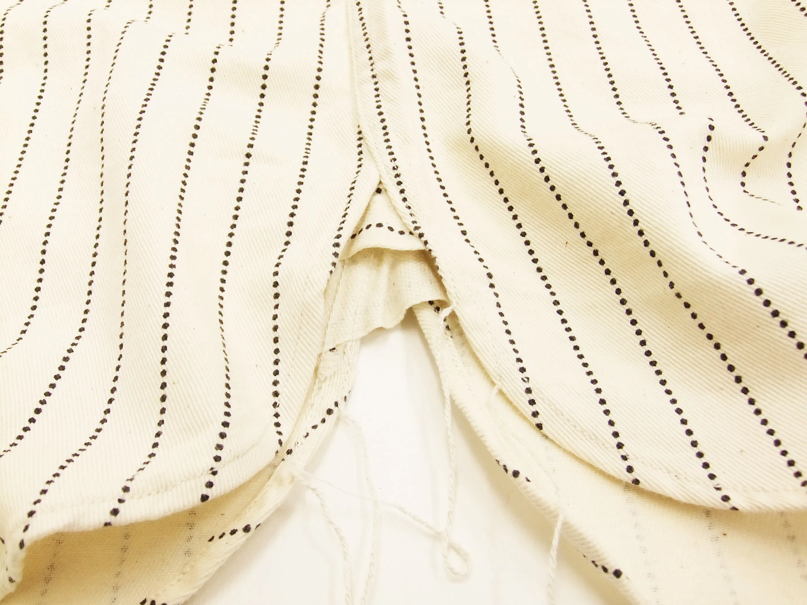Sugar Cane Men's Ecru Colour Wabash Stripe Work Shirt Short Sleeve Button Up Shirt SC37275