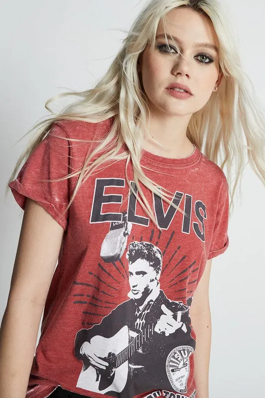 Sun Records Elvis Burnout Tee