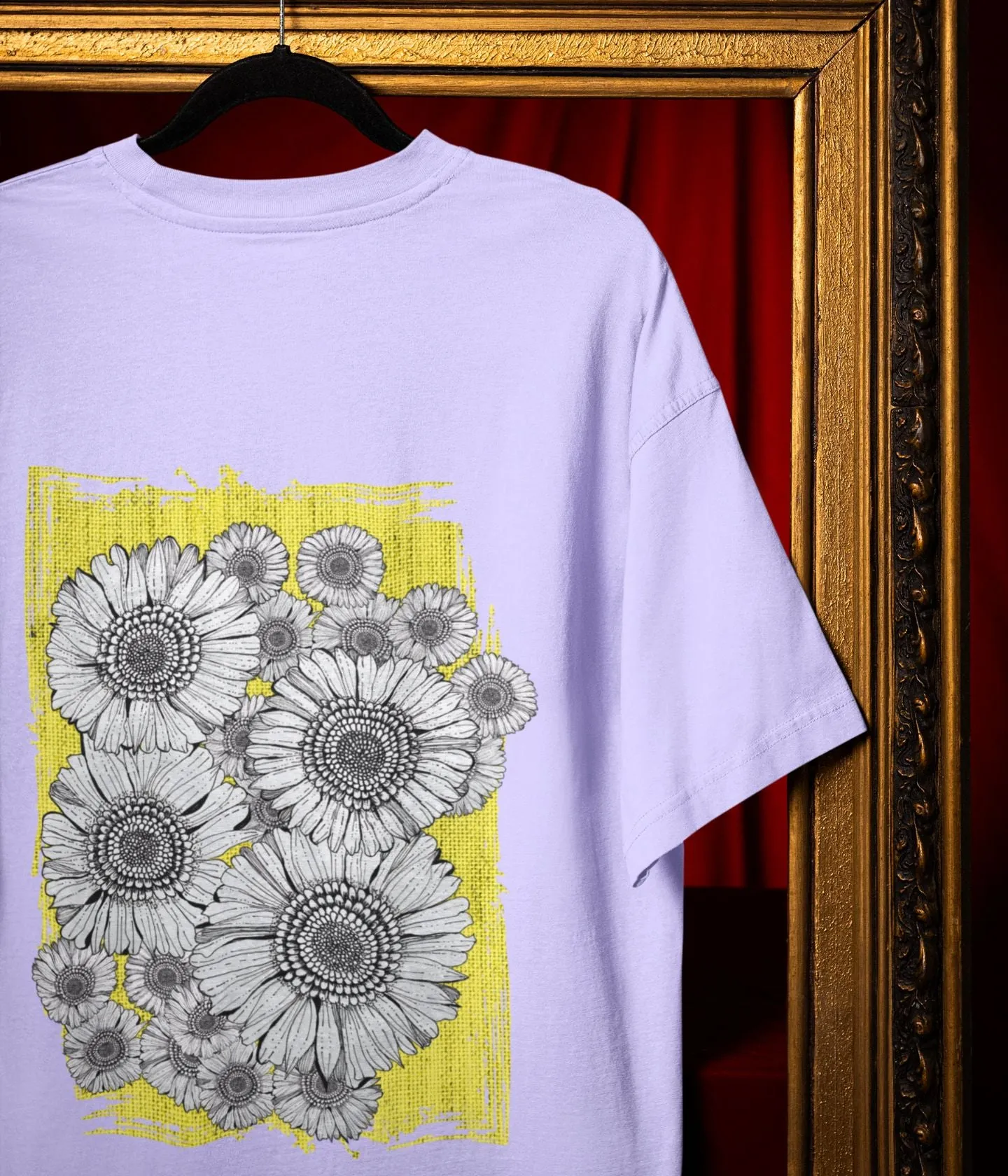 Sunflower Smiles - Terry Oversized T-Shirt