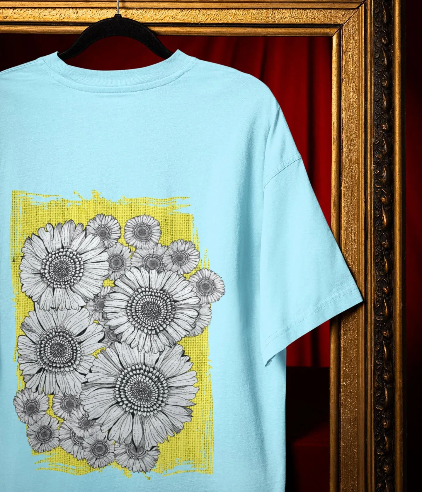 Sunflower Smiles - Terry Oversized T-Shirt