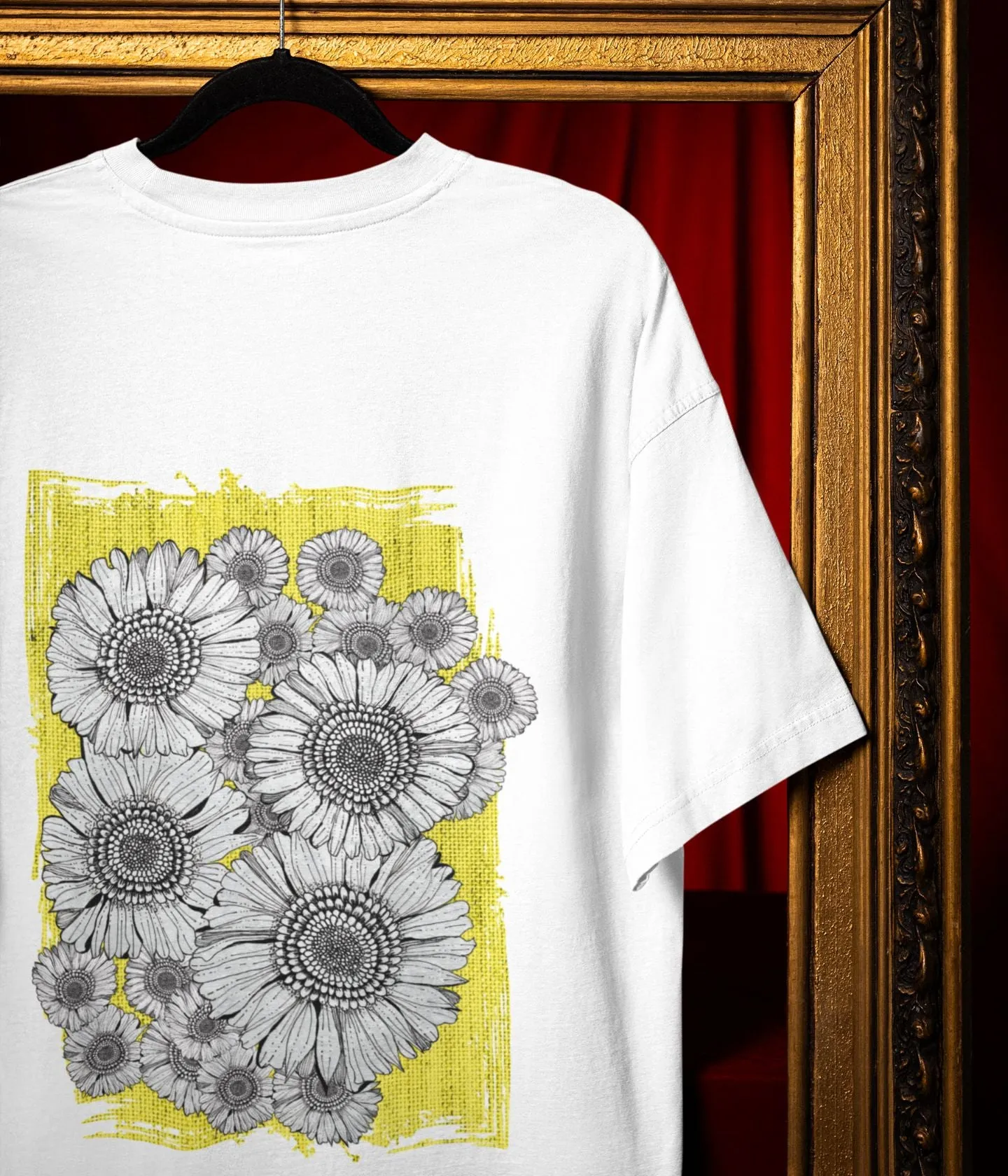 Sunflower Smiles - Terry Oversized T-Shirt