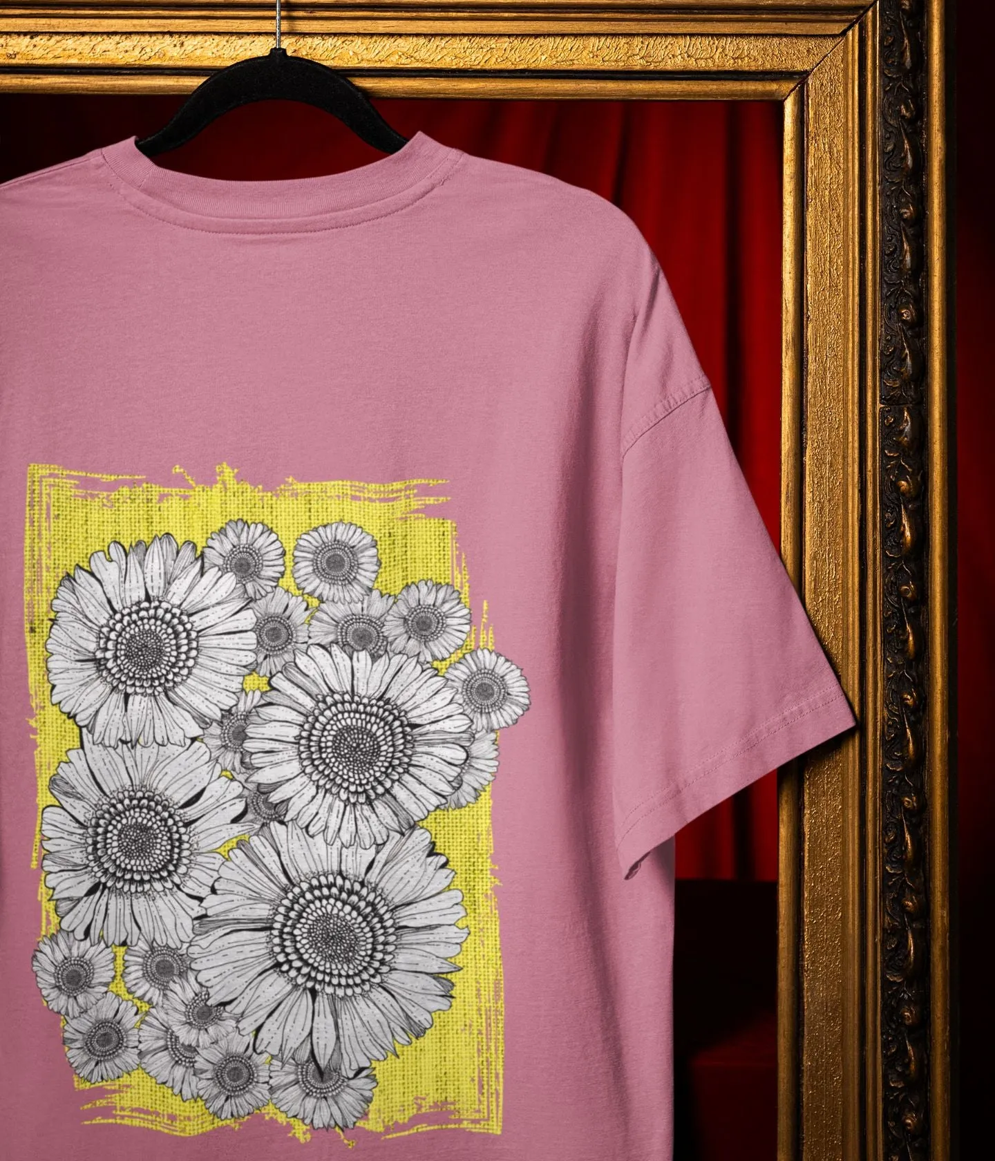 Sunflower Smiles - Terry Oversized T-Shirt