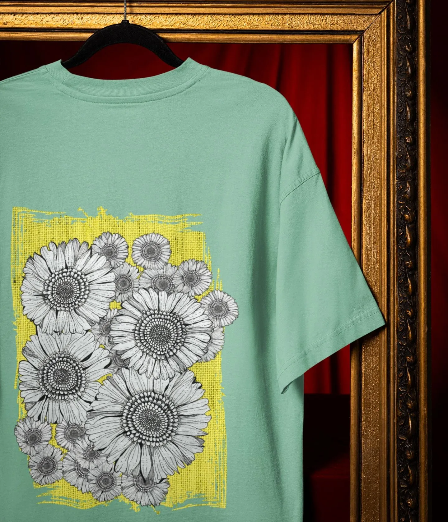 Sunflower Smiles - Terry Oversized T-Shirt