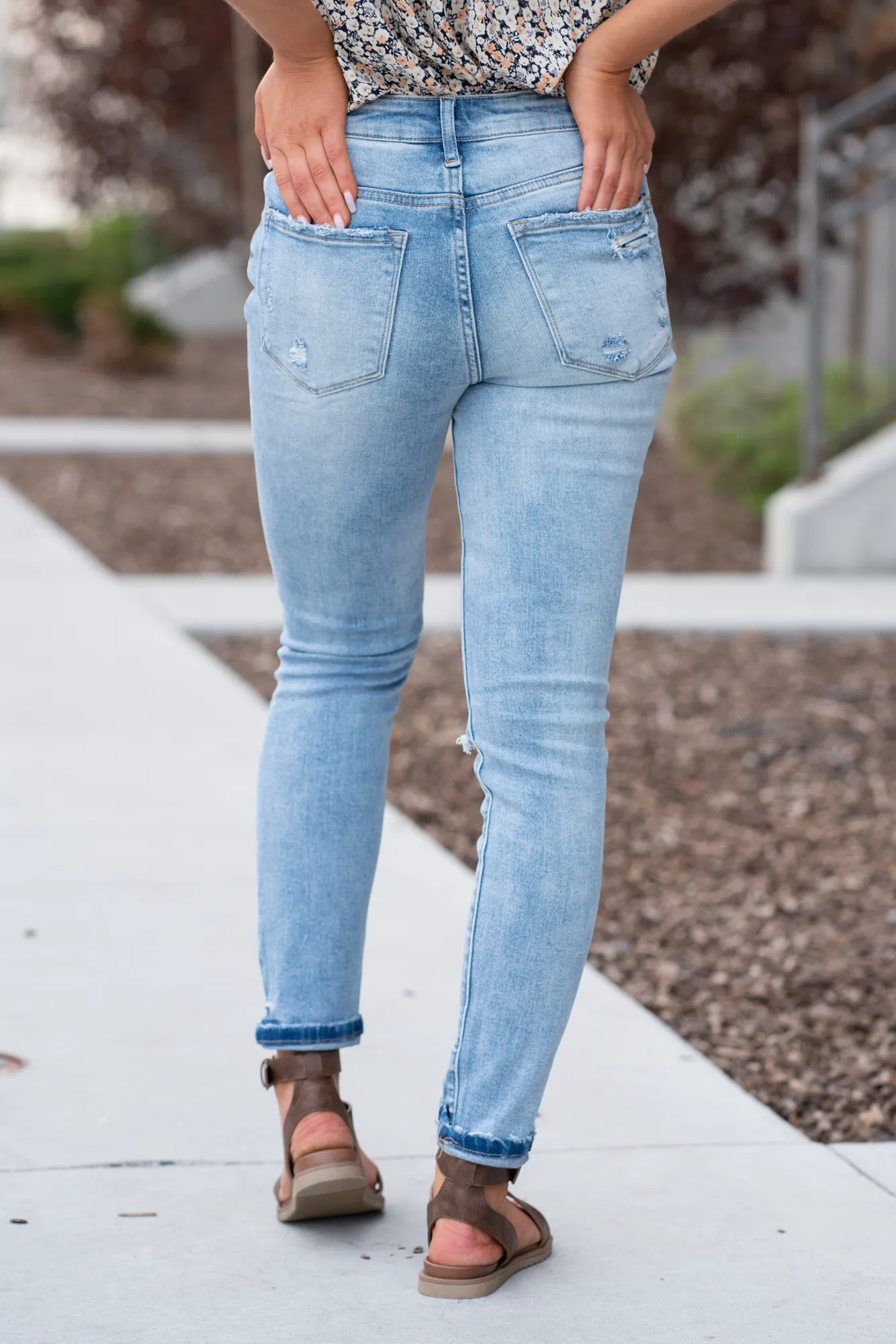 Sunney Cuffed High Rise Skinny