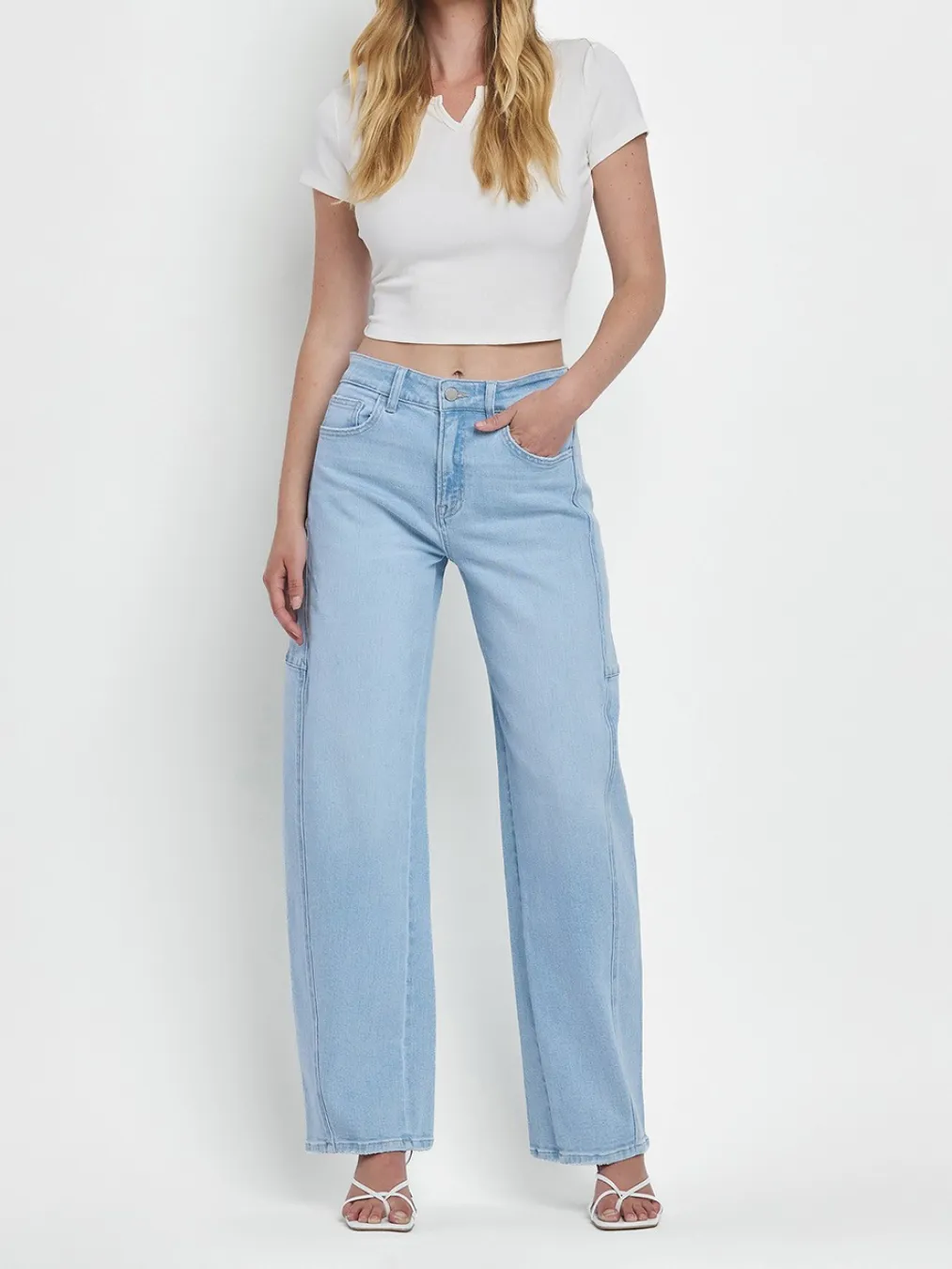 Super High Rise Long Barrel Jeans