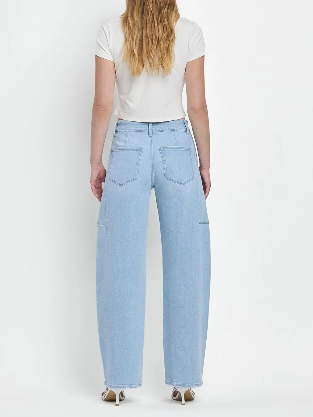 Super High Rise Long Barrel Jeans