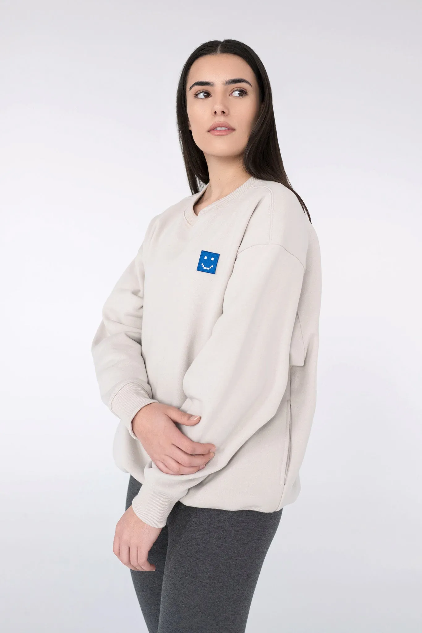 SuperSoft™ Pixel Fog Grey Sweatshirt