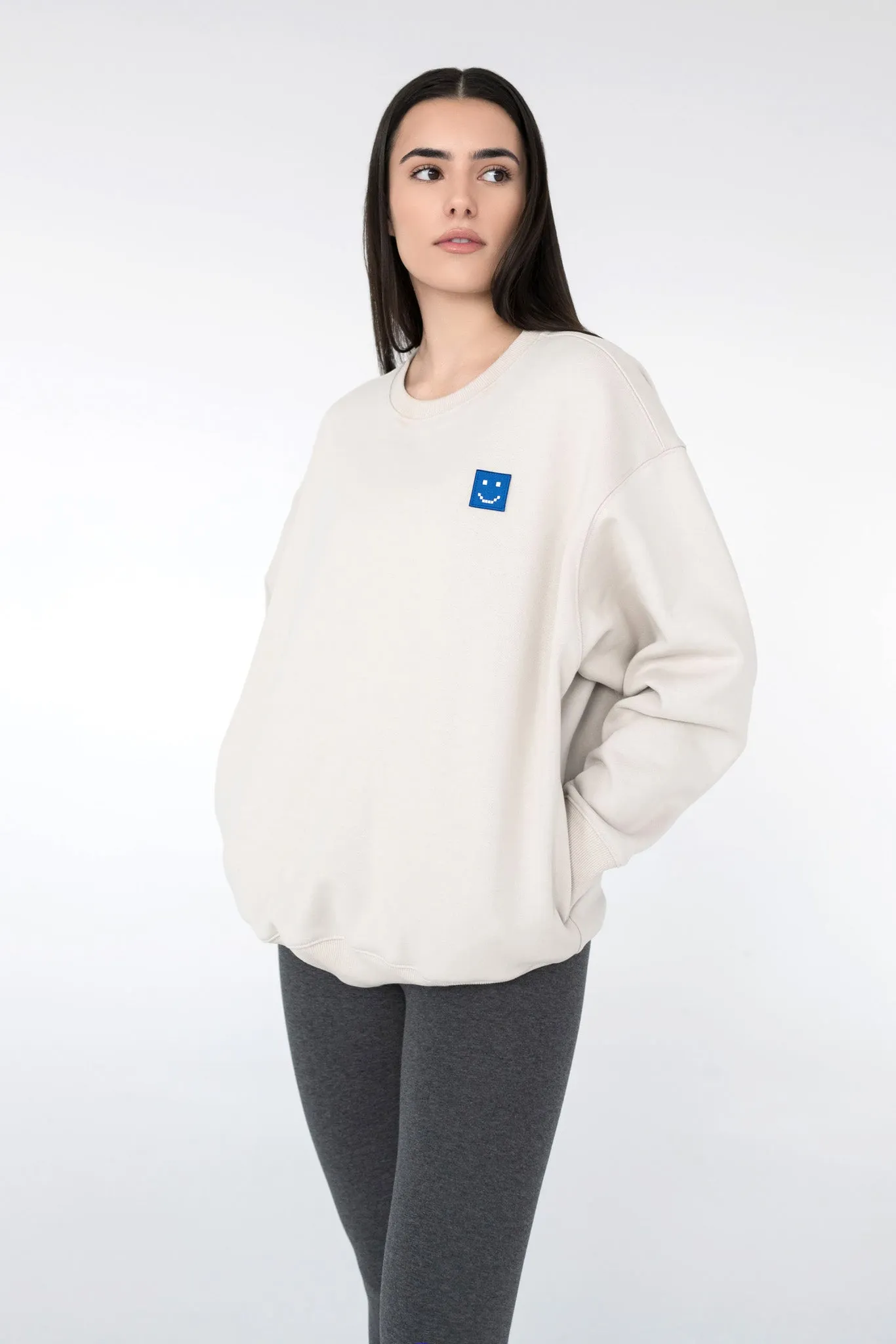 SuperSoft™ Pixel Fog Grey Sweatshirt