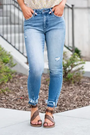 Sylvia High Rise Released Hem Ankle Skinny