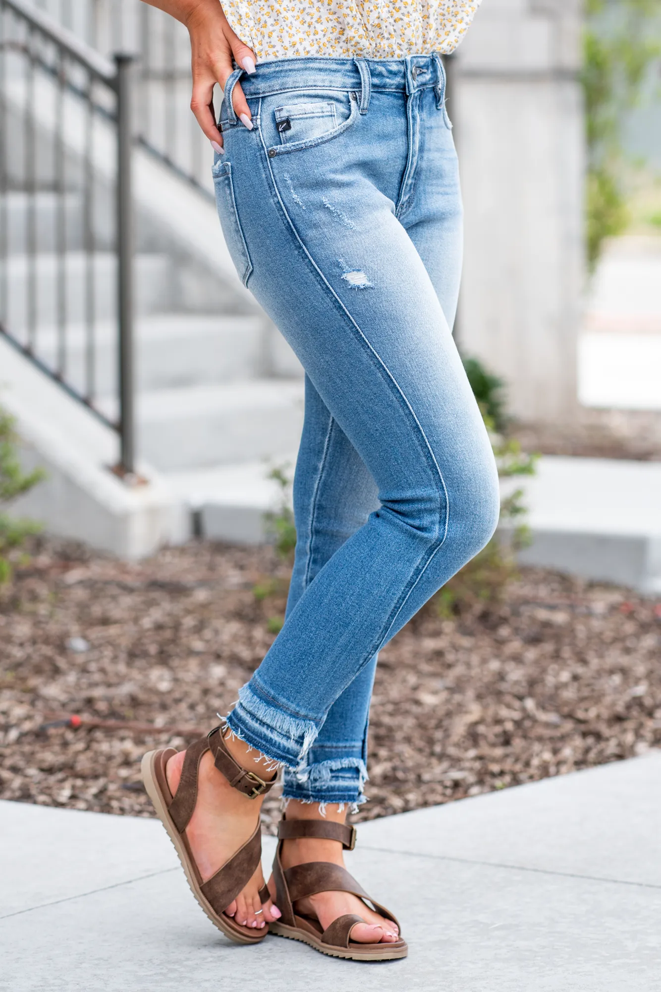 Sylvia High Rise Released Hem Ankle Skinny