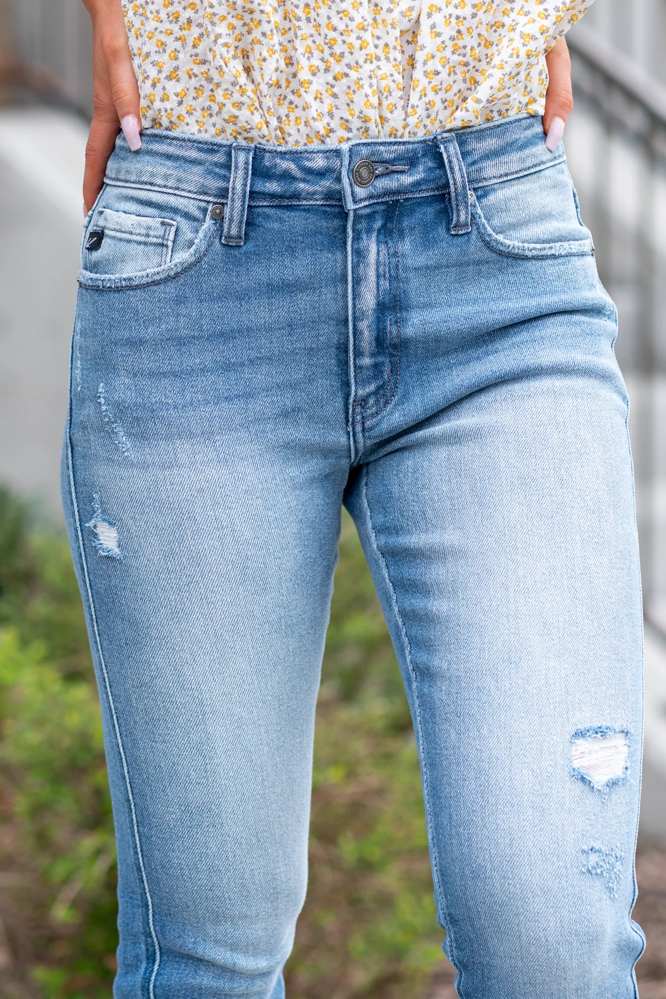 Sylvia High Rise Released Hem Ankle Skinny