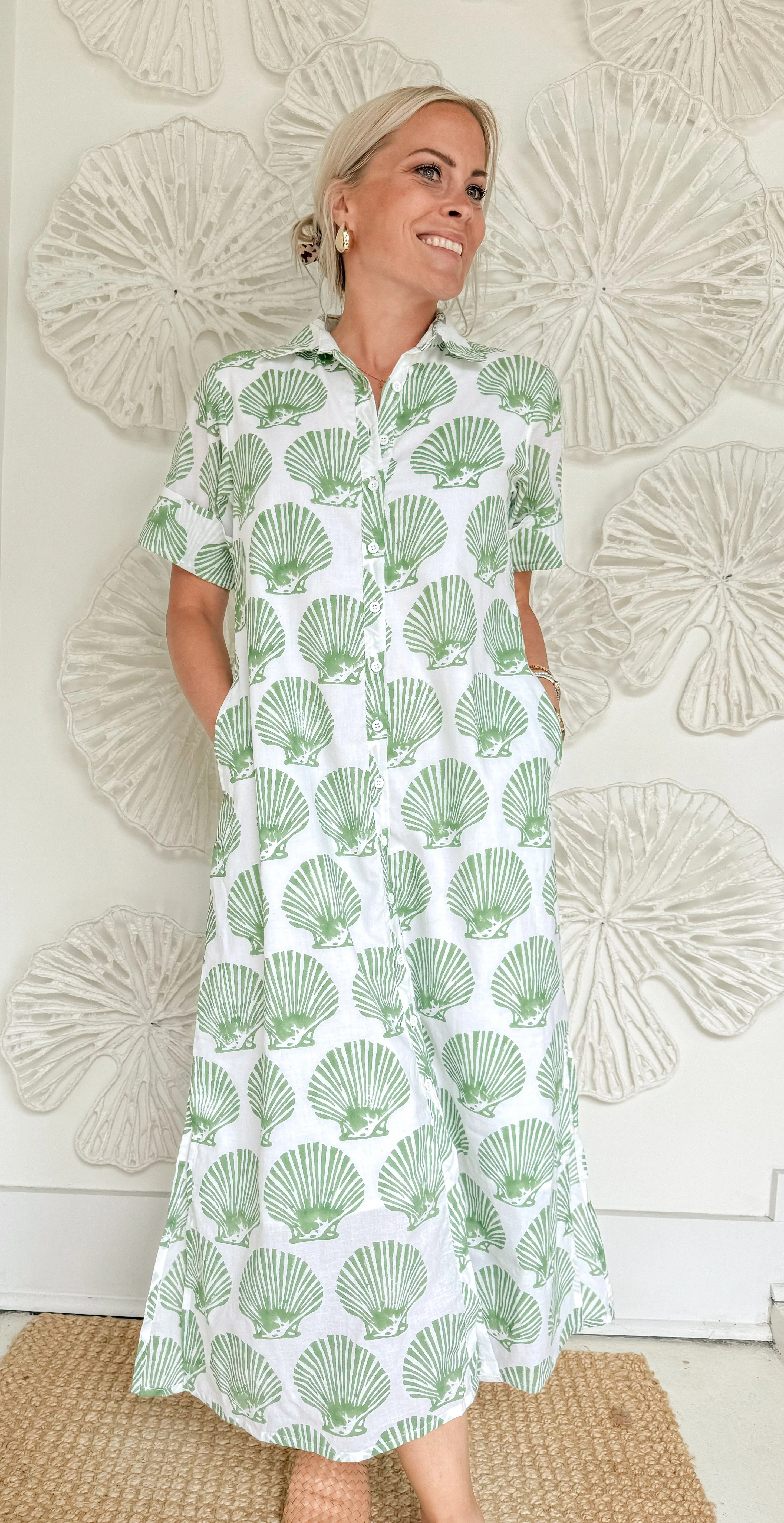 The Brianna Block Print Maxi