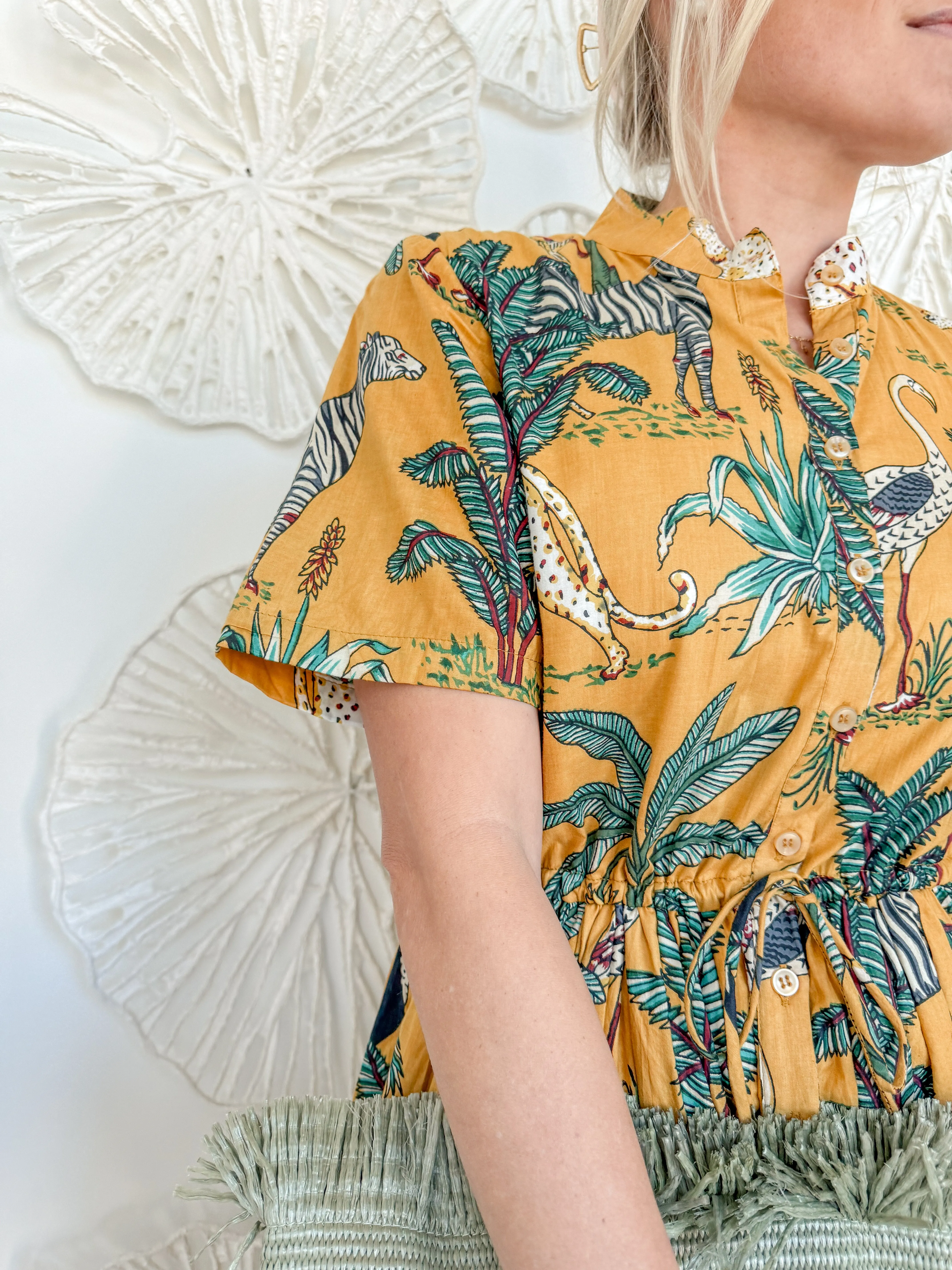 The Briar Block Print Maxi