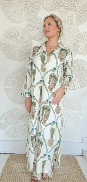 The Bridget Block Print Maxi