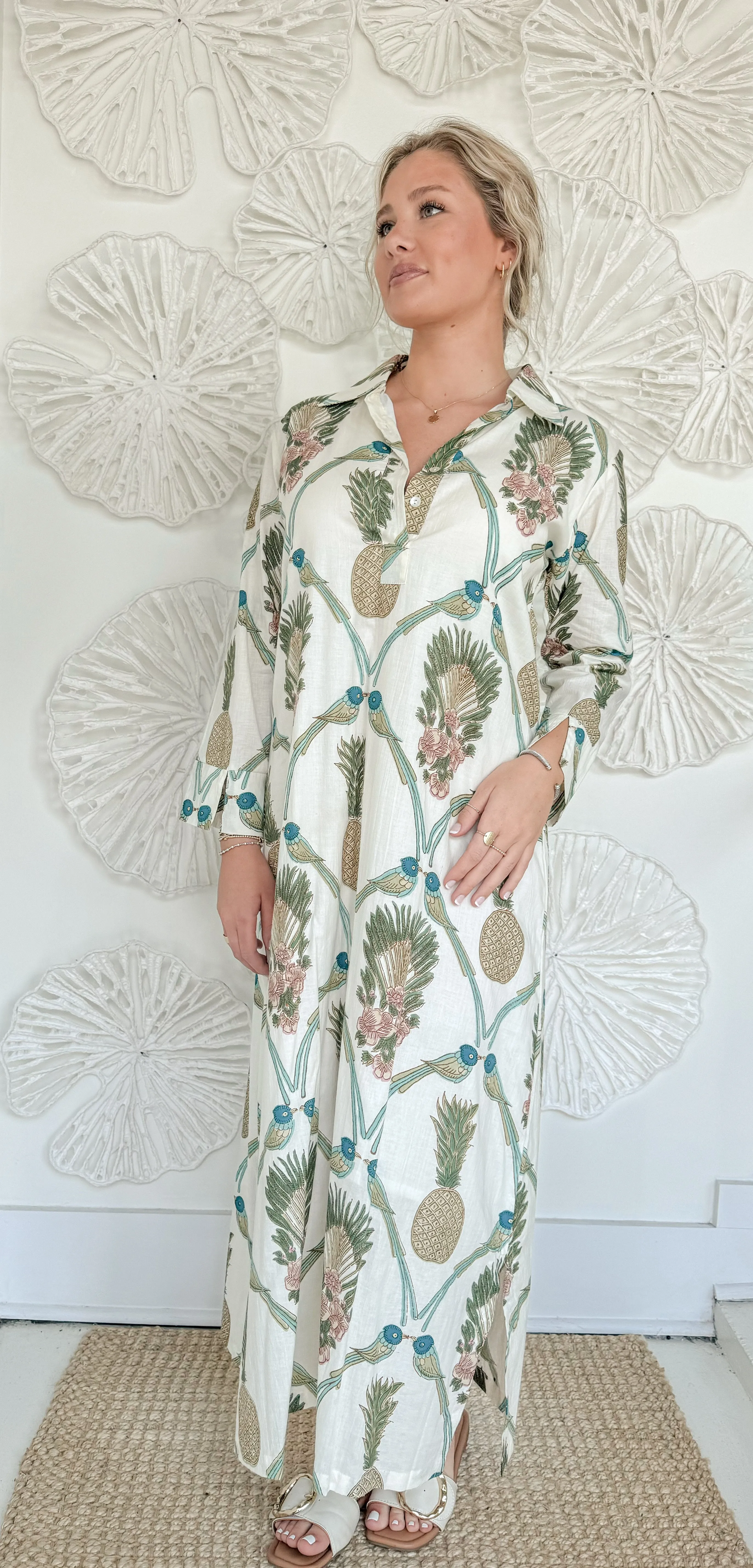 The Bridget Block Print Maxi