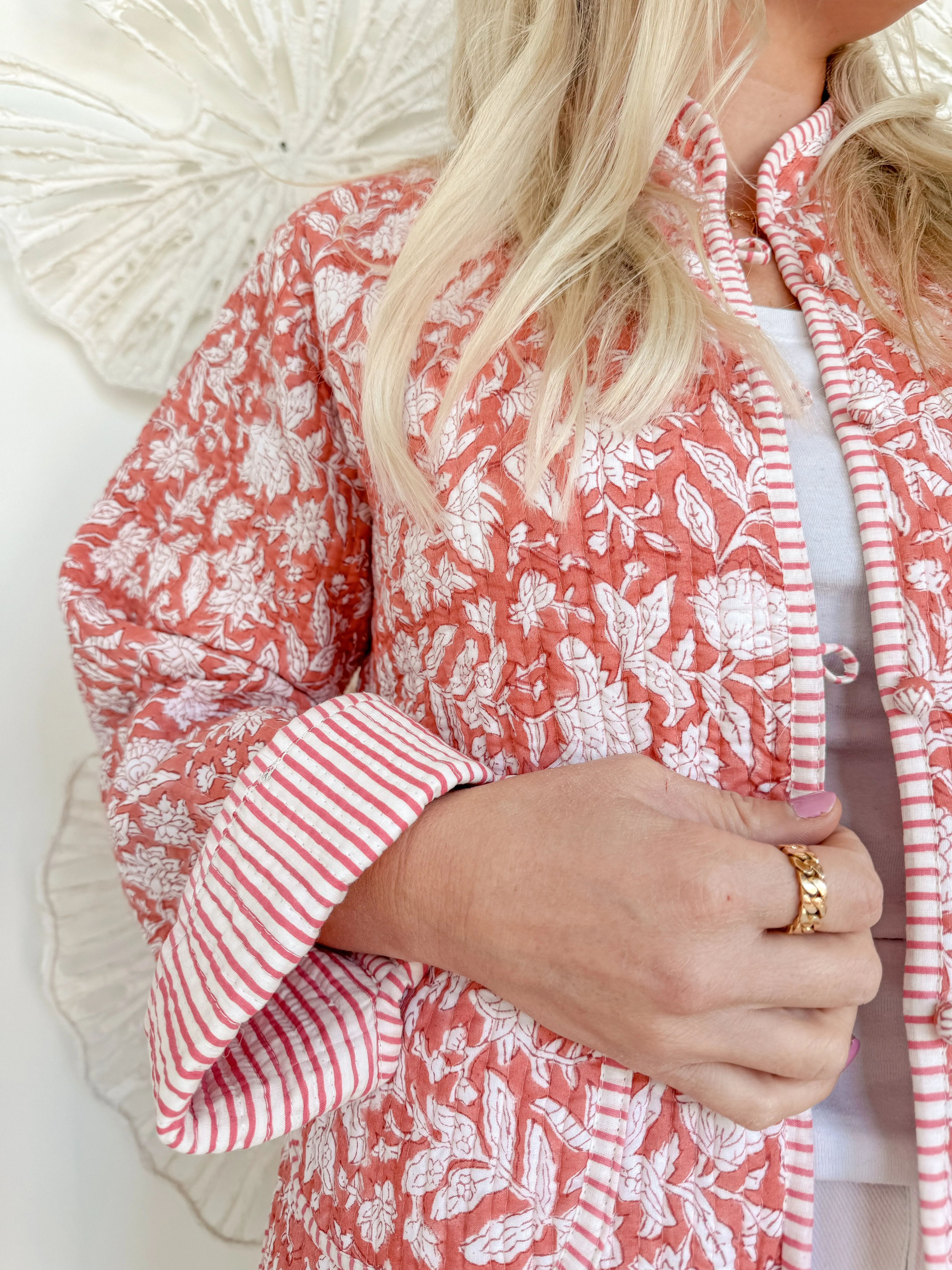 The Cameron Block Print Jacket