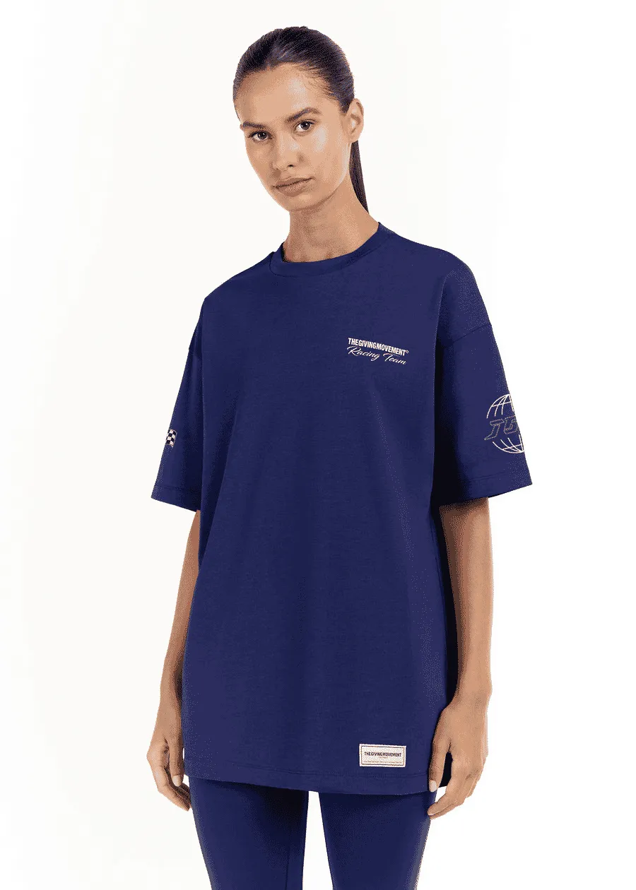 THE GIVING MOVEMENT RELAXED FIT PRINTED BIKER T-SHIRT