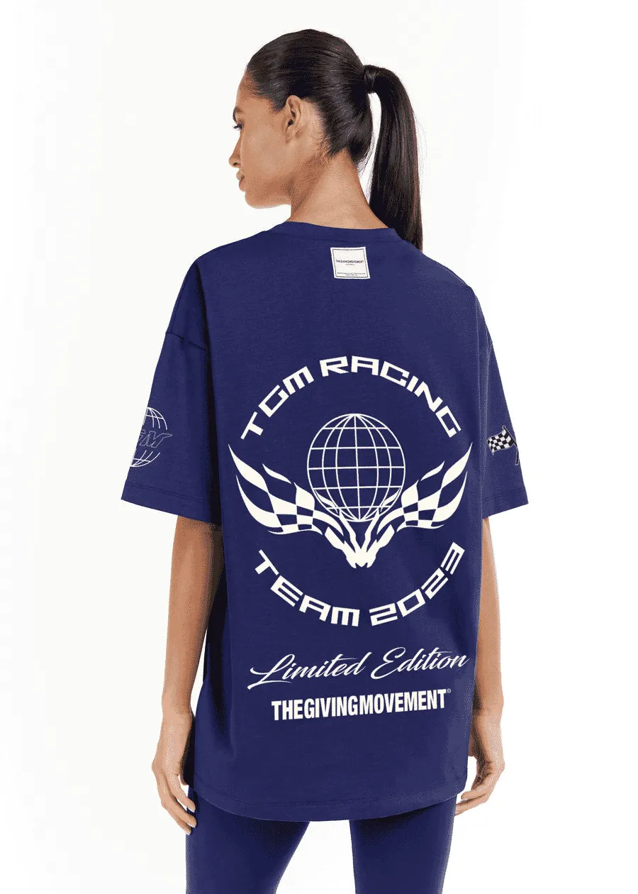 THE GIVING MOVEMENT RELAXED FIT PRINTED BIKER T-SHIRT