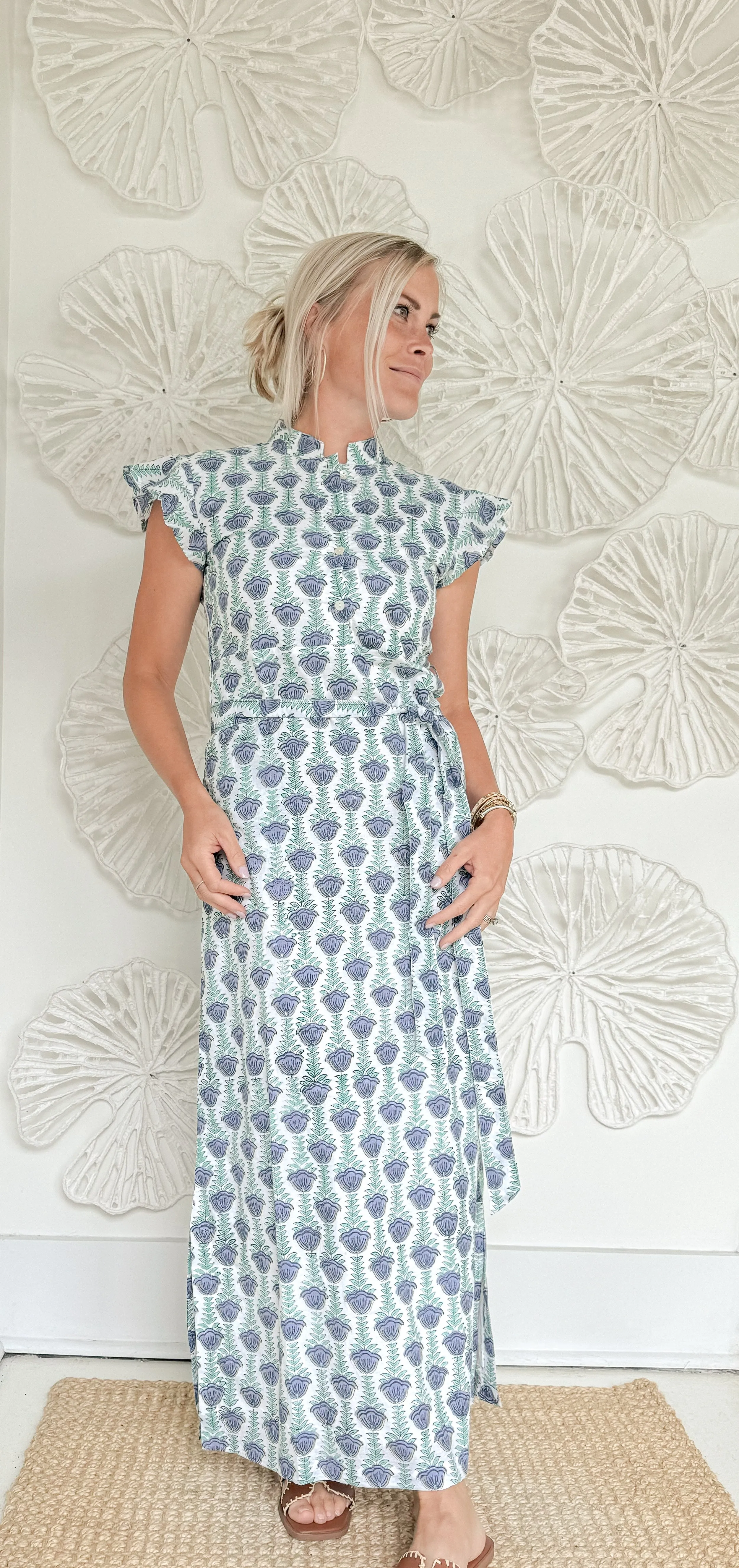The Hannah Block Print Maxi
