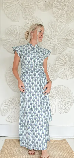 The Hannah Block Print Maxi