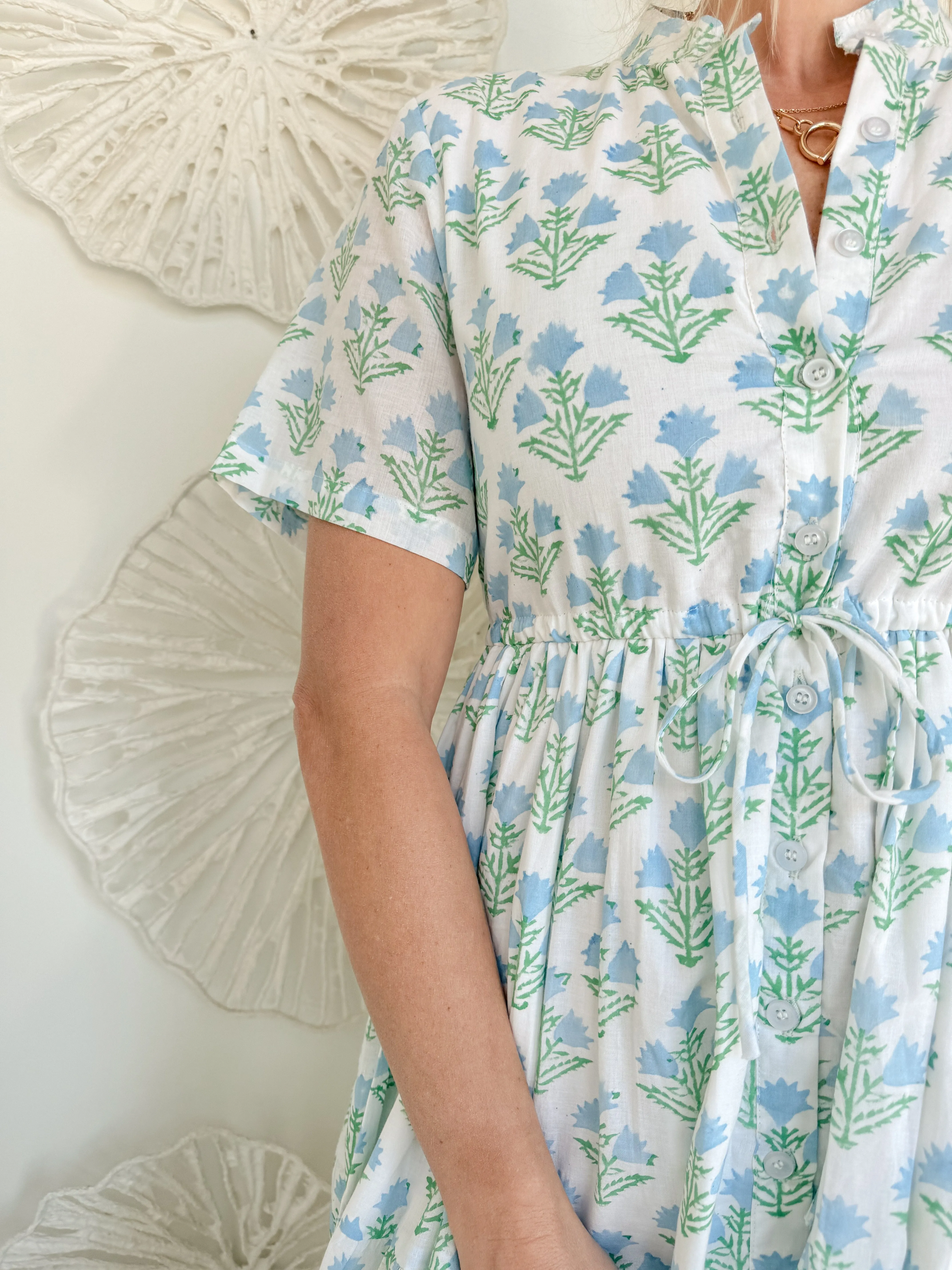 The Macey Block Print Maxi