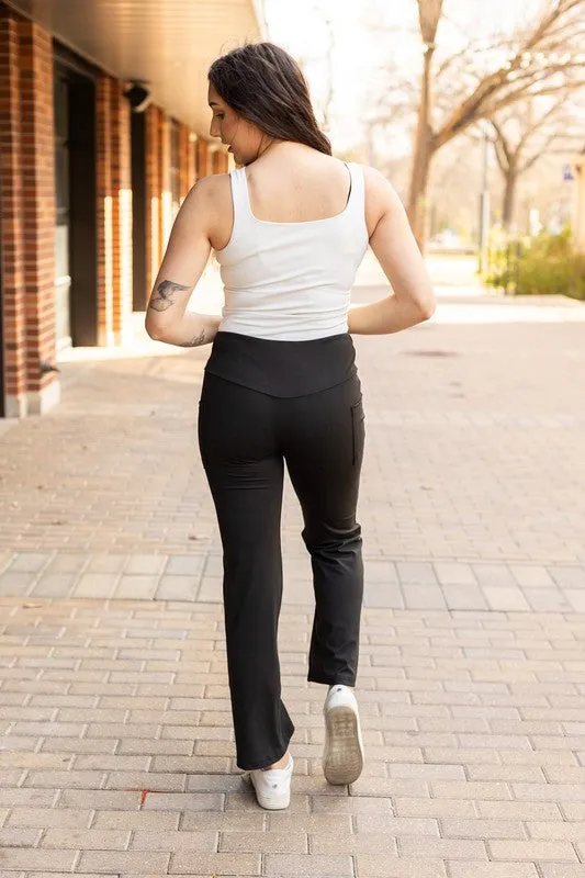 The Madeline – Tummy Control Bootcut Leggings