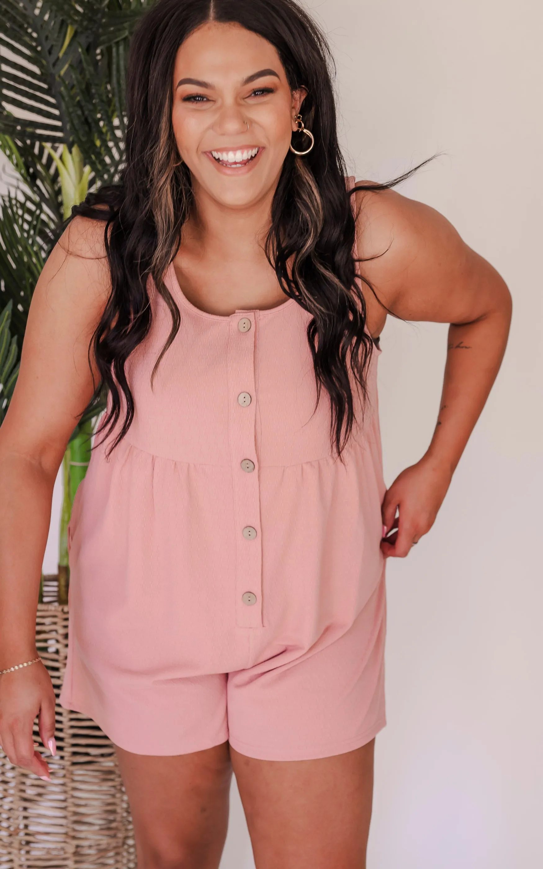 The Perfect Button Down Romper - Final Sale