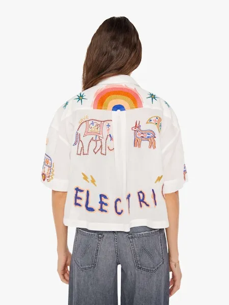 The Roomie Crop in Electric