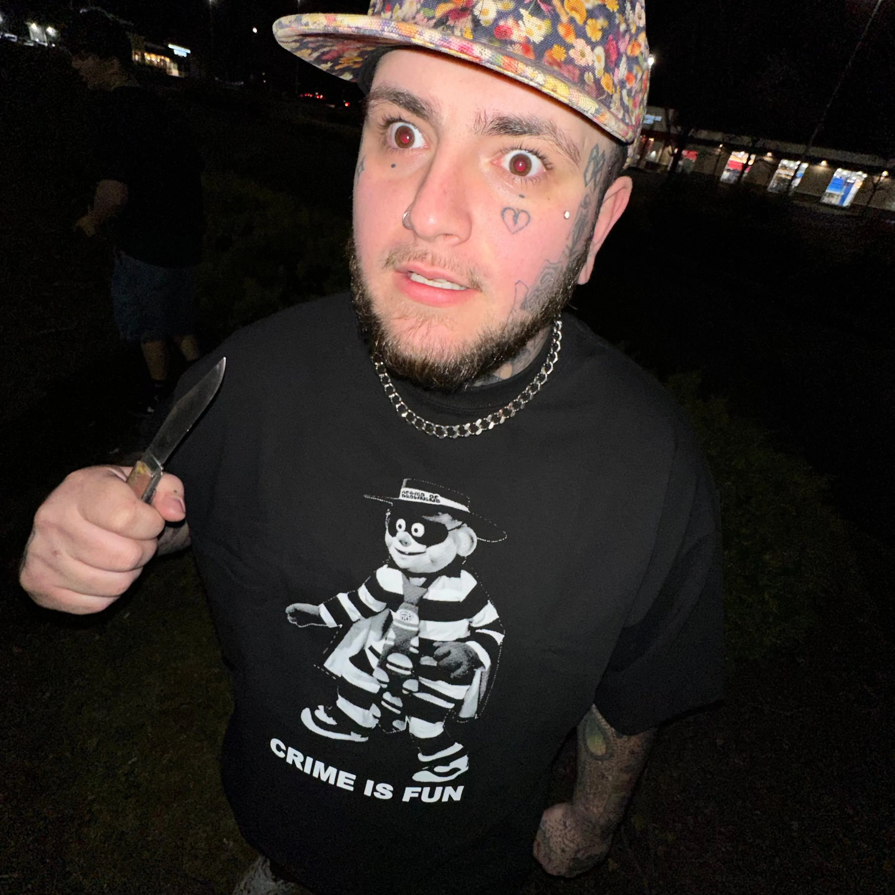 THE SCAMBURGLAR SHIRT - BLACK