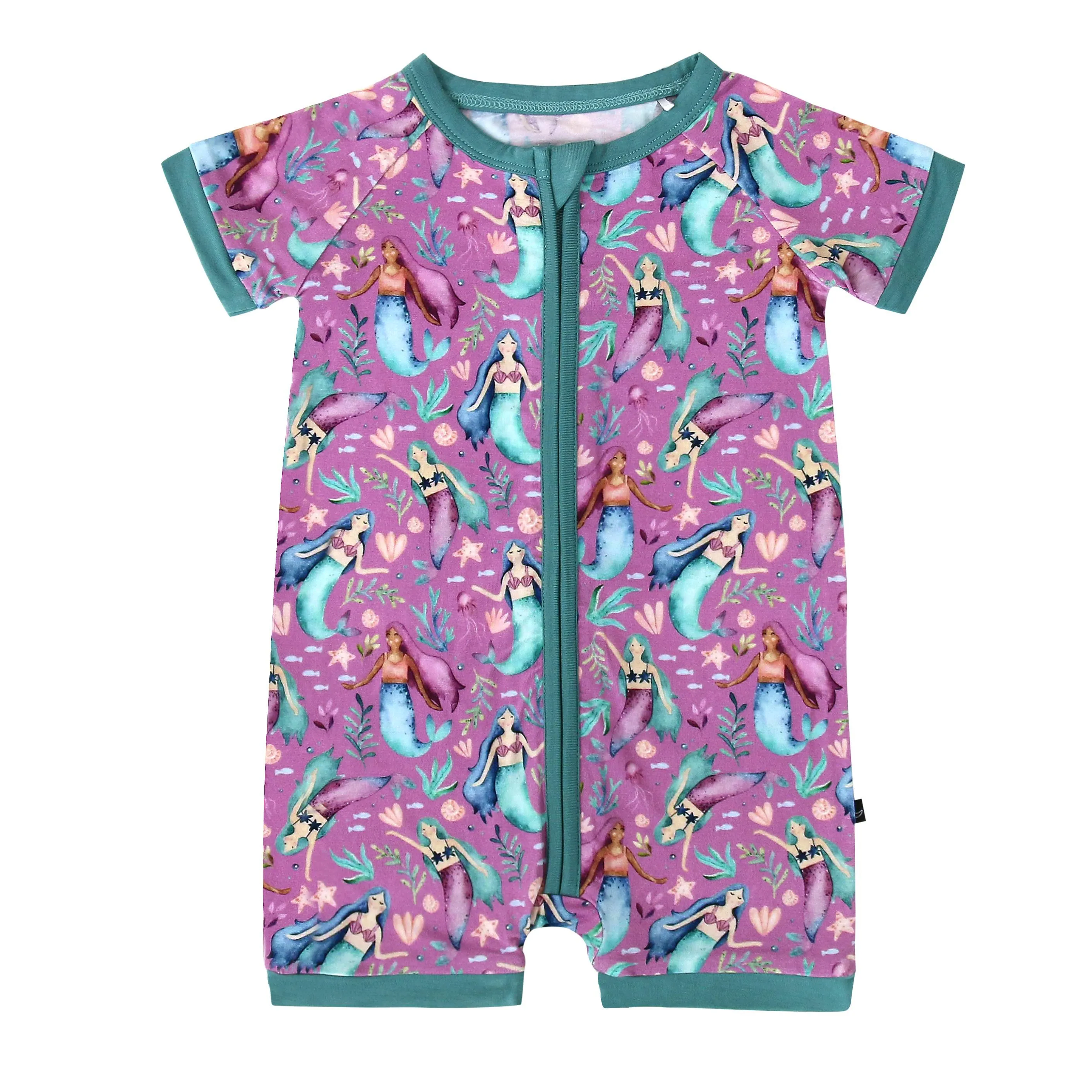The Sleepy Sloth Mermazing Mermaids Shortie Romper