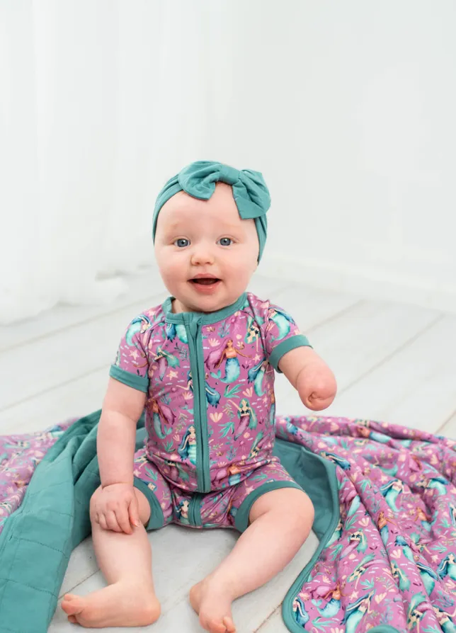 The Sleepy Sloth Mermazing Mermaids Shortie Romper