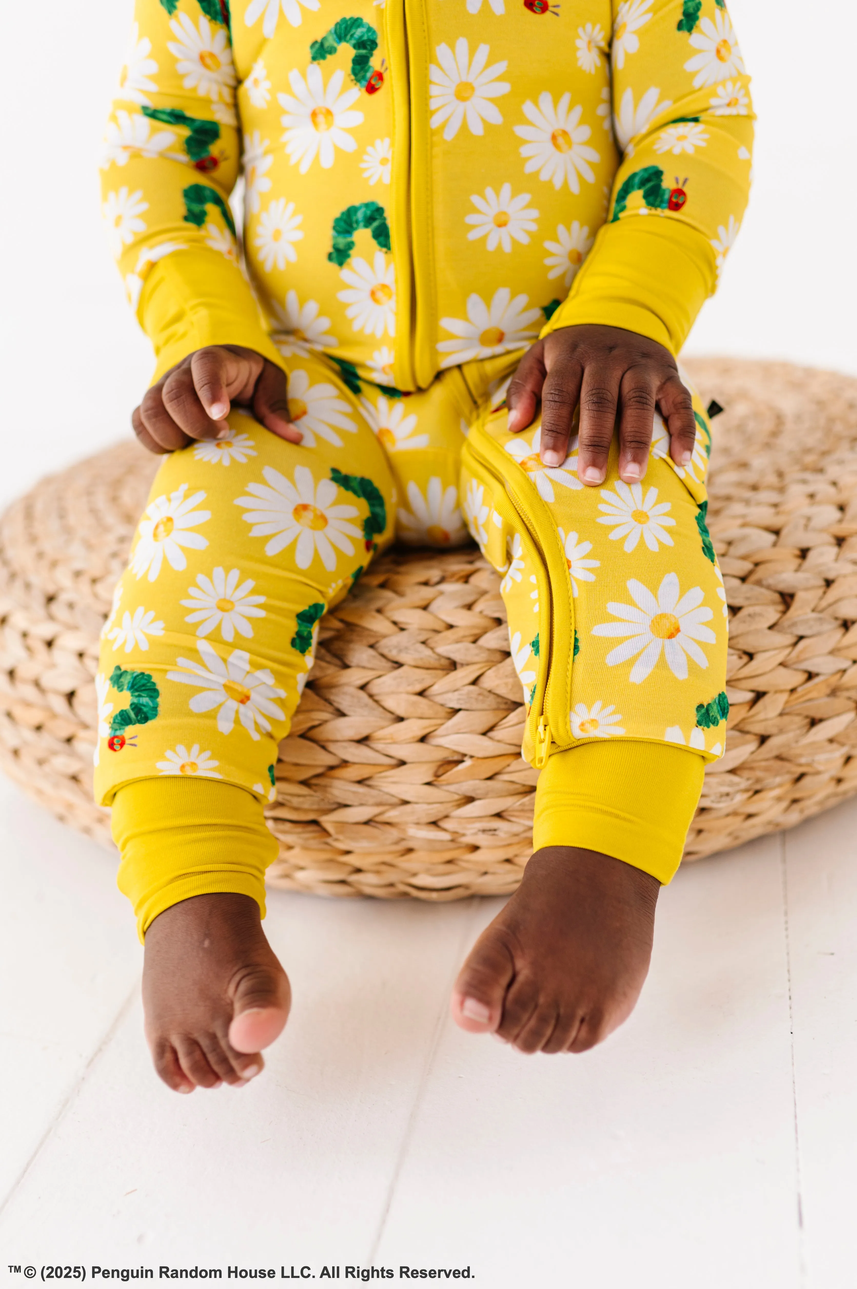 The Sleepy Sloth The World of Eric Carle™ Spring Daisy Print Zip Jammies Convertible Romper