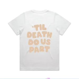Til Death Do Us Part Tee | Beige on White