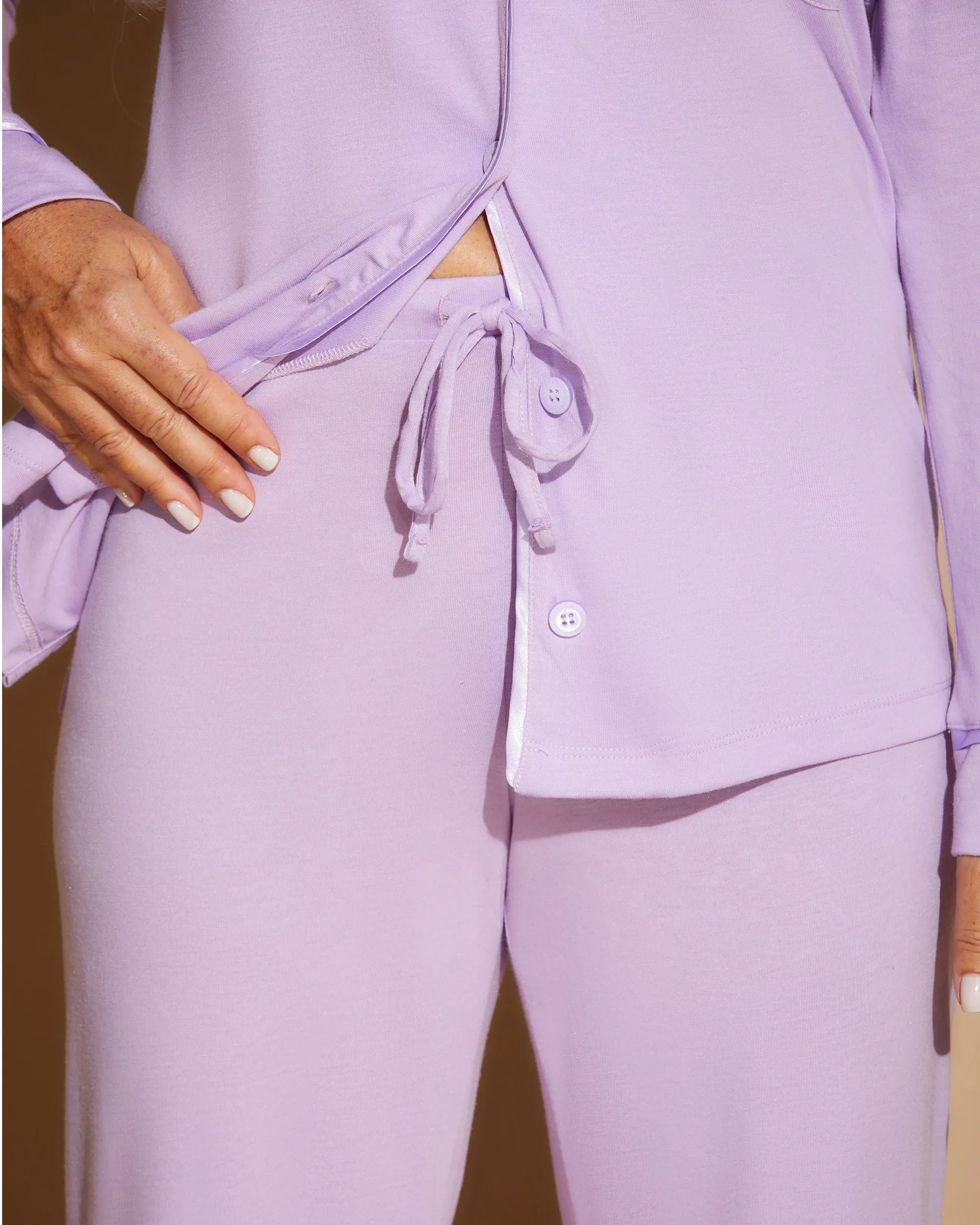 Top A Manica Lunga E Pantalone Lungo