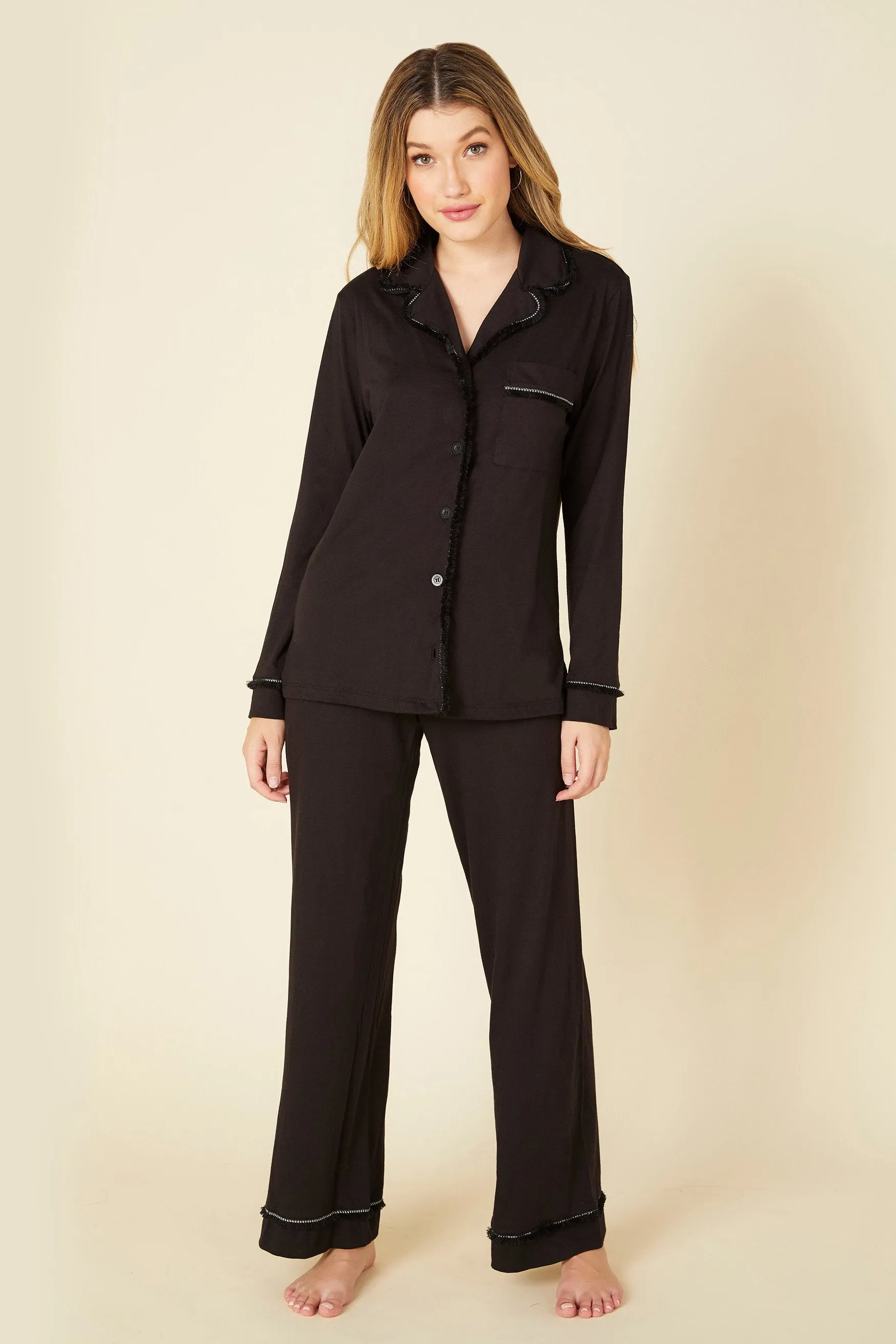 Top A Maniche Lunghe E Pantaloni